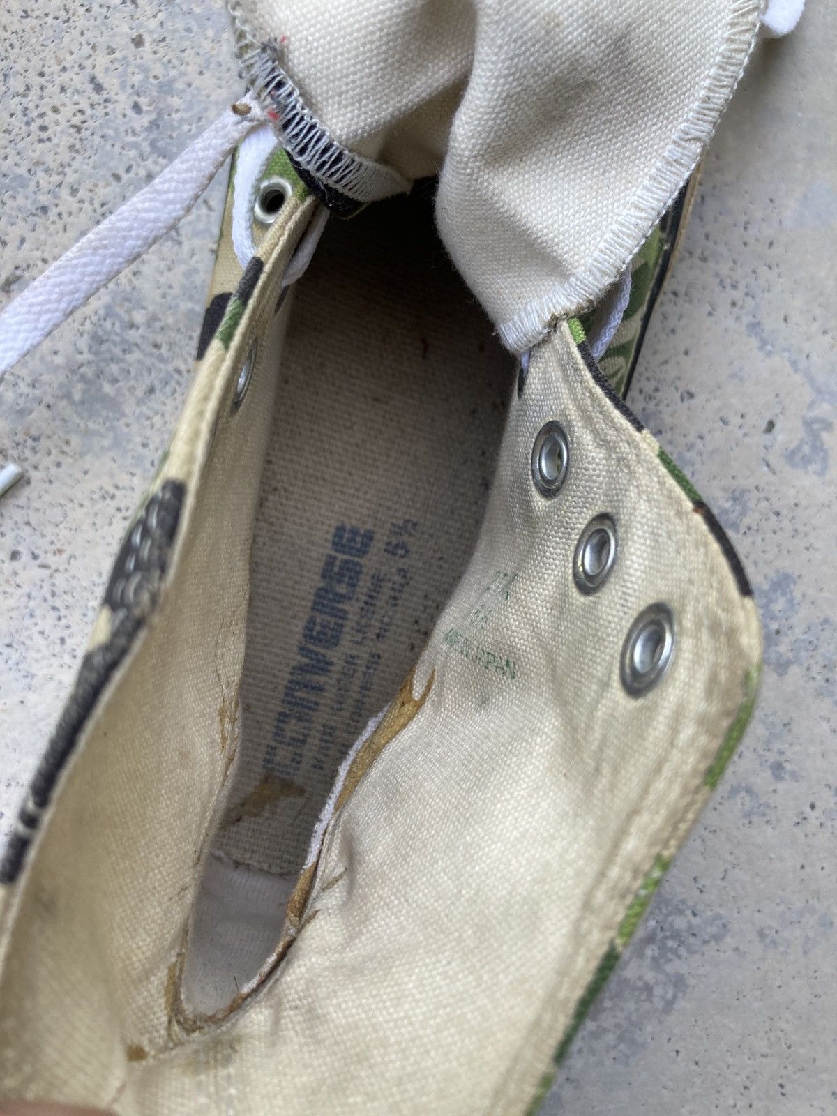 Converse × Vintage Vintage y2k Converse Camouflage Hi Top Sneakers Size US 5.5 / EU 38 - 9 Thumbnail