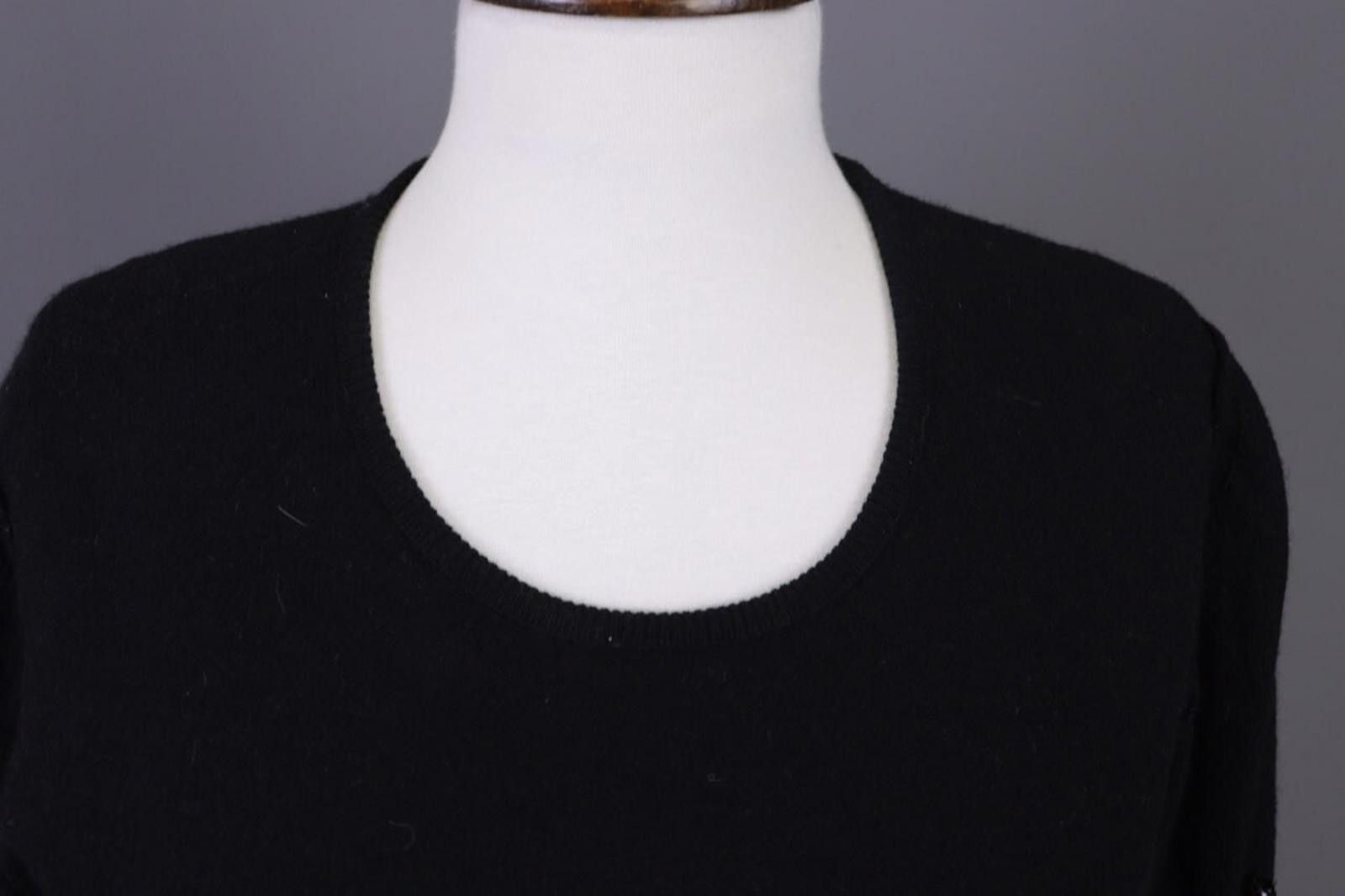 Sonia Rykiel Sonia by Sonia Rykiel Black Wool Angora Knit Sweater 40 / M Size M / US 6-8 / IT 42-44 - 8 Thumbnail