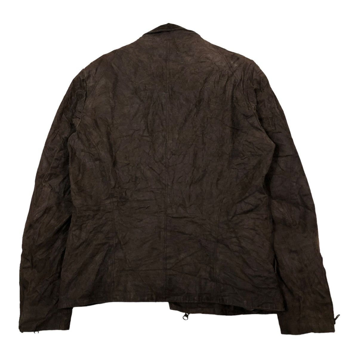 Japanese Brand 🔥VINTAGE CROPPED GENUINE LEATHER JACKET GGD ISSEY MIYAKE Size US M / EU 48-50 / 2 - 16 Thumbnail