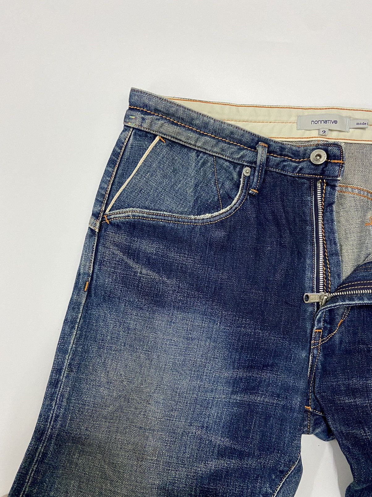 Japanese Brand × Nonnative NONNATIVE SELVEDGE DISTRESSED JEANS Size US 33 - 13 Thumbnail
