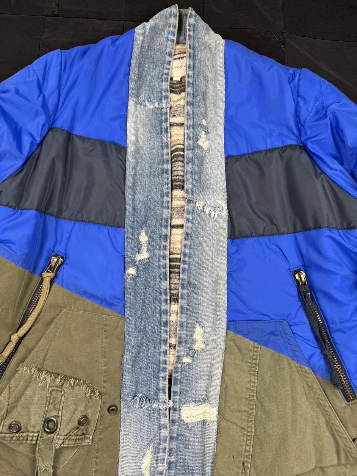 Greg Lauren 50/50 Army Puffy Kimono Size US L / EU 52-54 / 3 - 3 Thumbnail