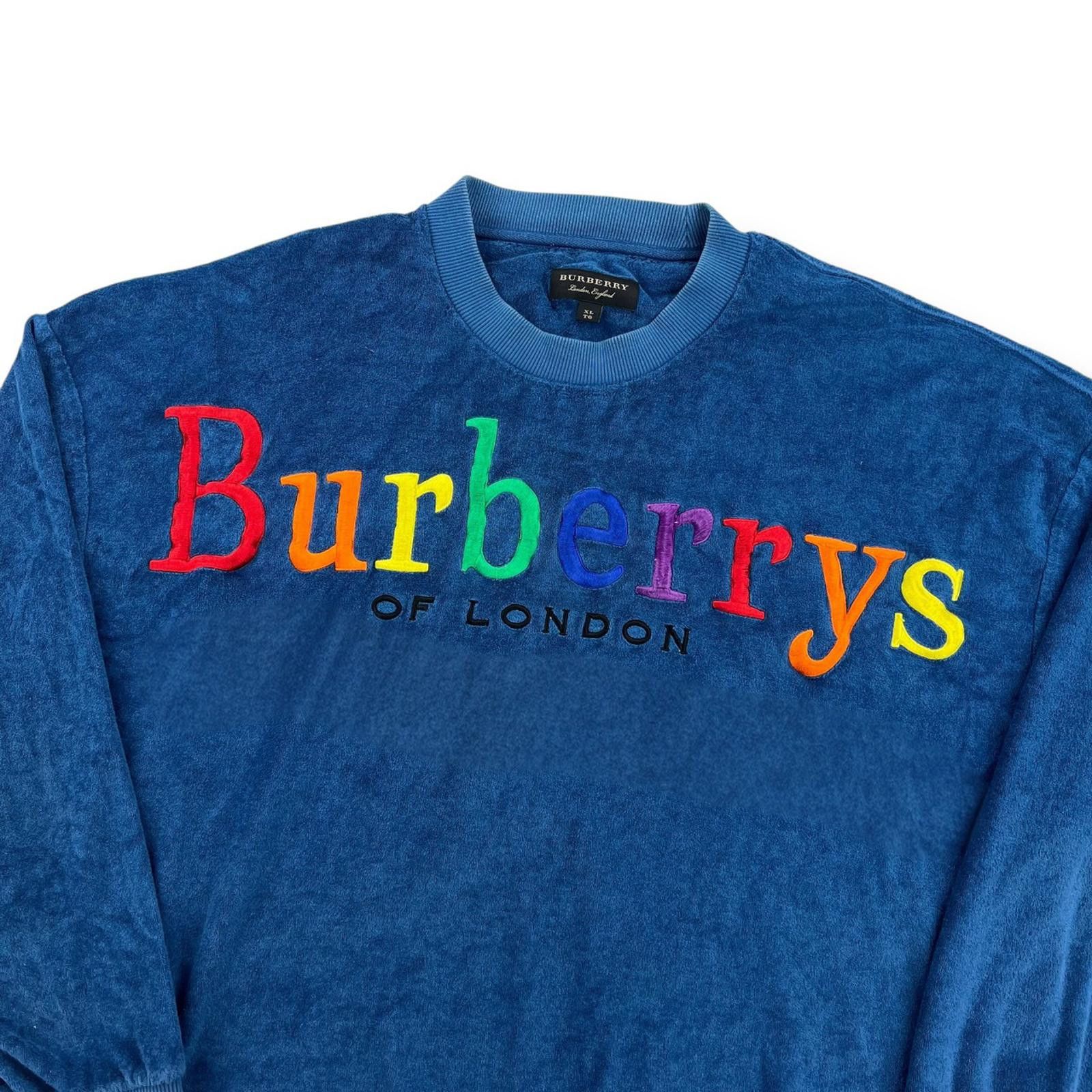 Burberry Burberry Blue French Terry Sweatshirt Size US XL / EU 56 / 4 - 1 Thumbnail