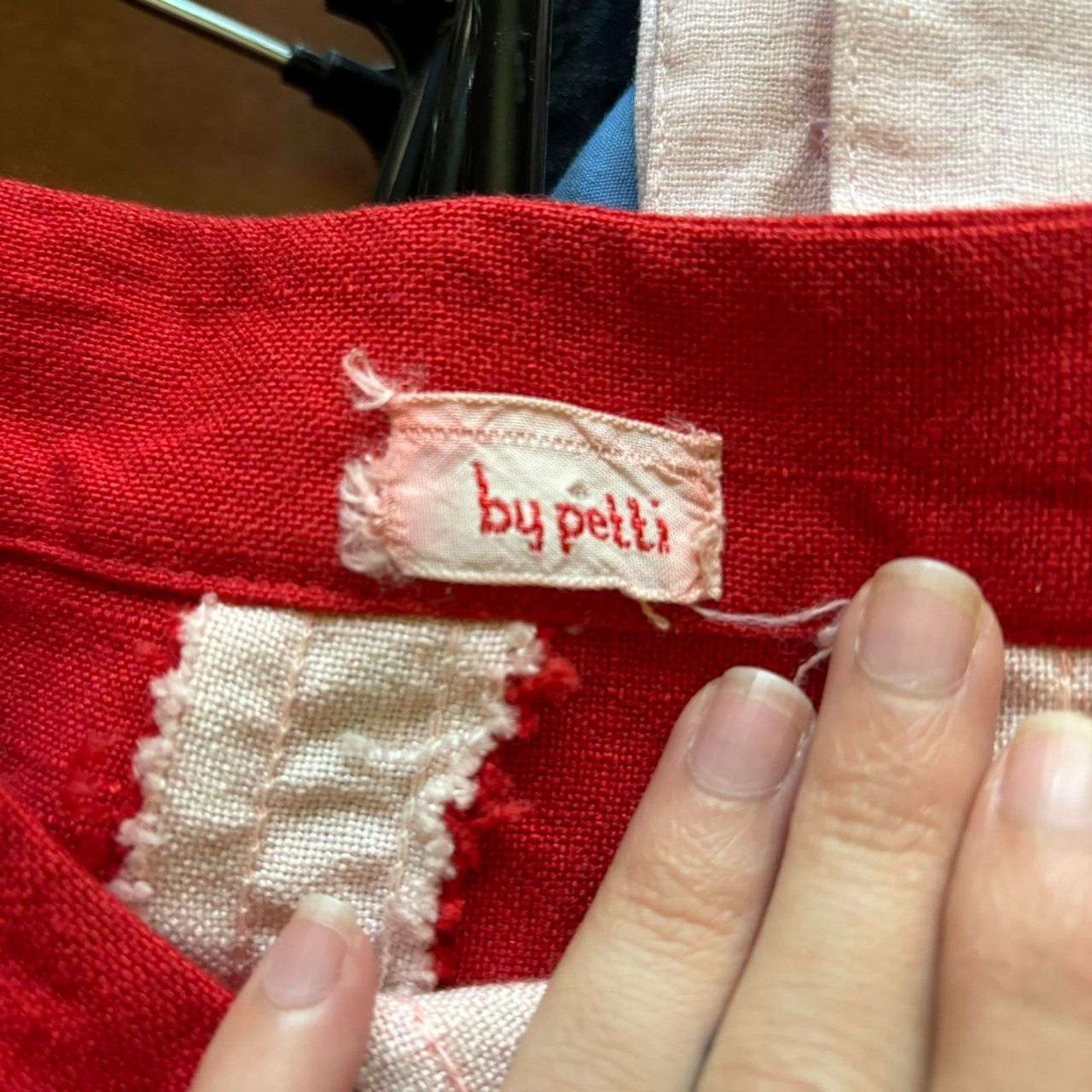 Other Vintage By Petti Red with white details gorgeous skirt 24" Size 24" / US 00 / IT 34 - 7 Thumbnail