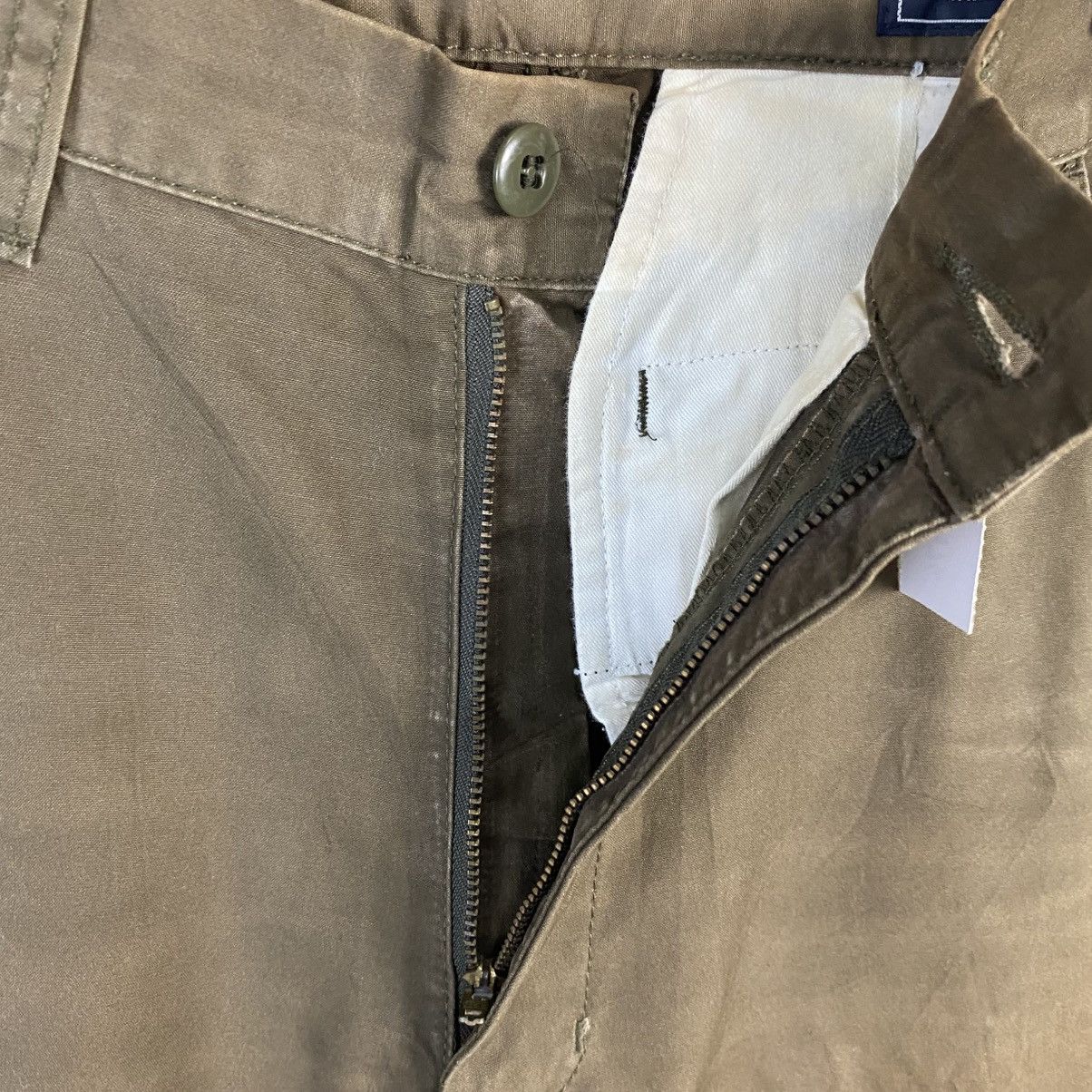 Vintage DL Unique Clothing Warehouse Brown Cargo Pants #C976 Size US 27 - 14 Thumbnail