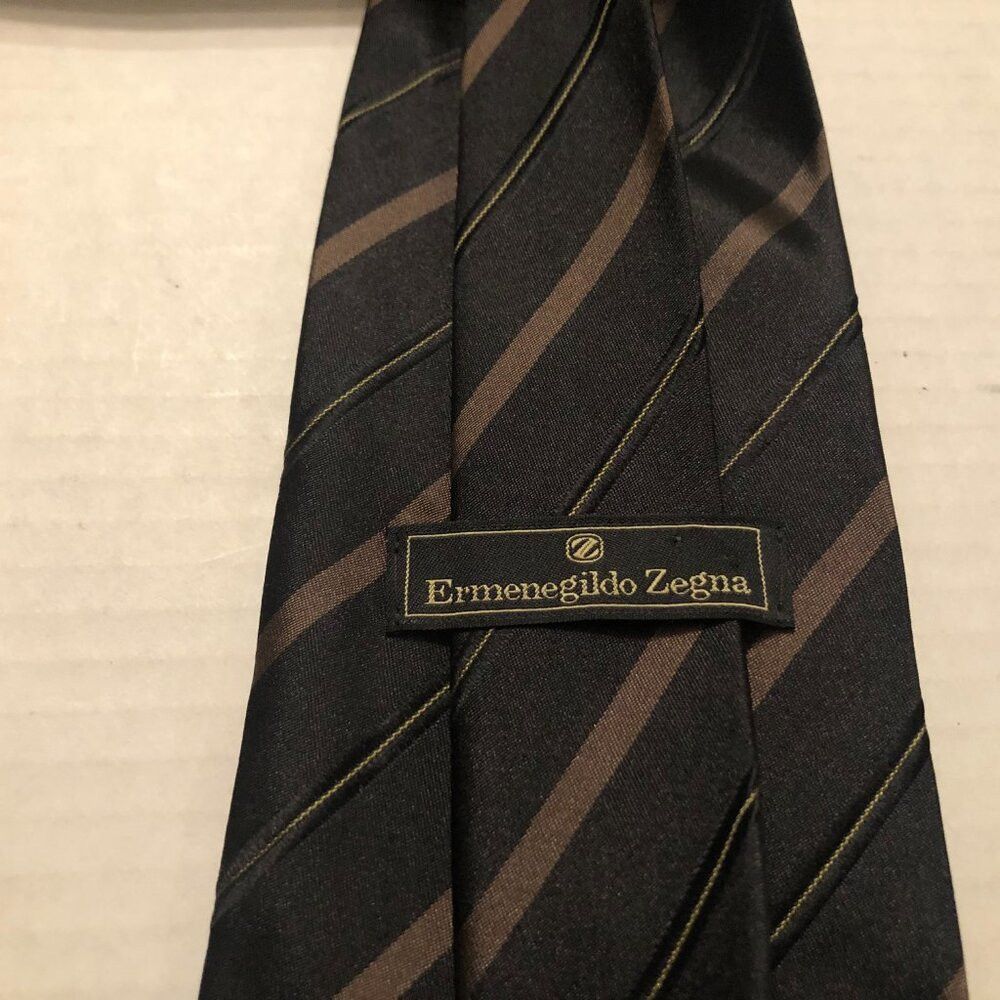 Ermenegildo Zegna ermenegildo Zegna men's new silk tie width:4" LENGTH:58" Size ONE SIZE - 5 Thumbnail