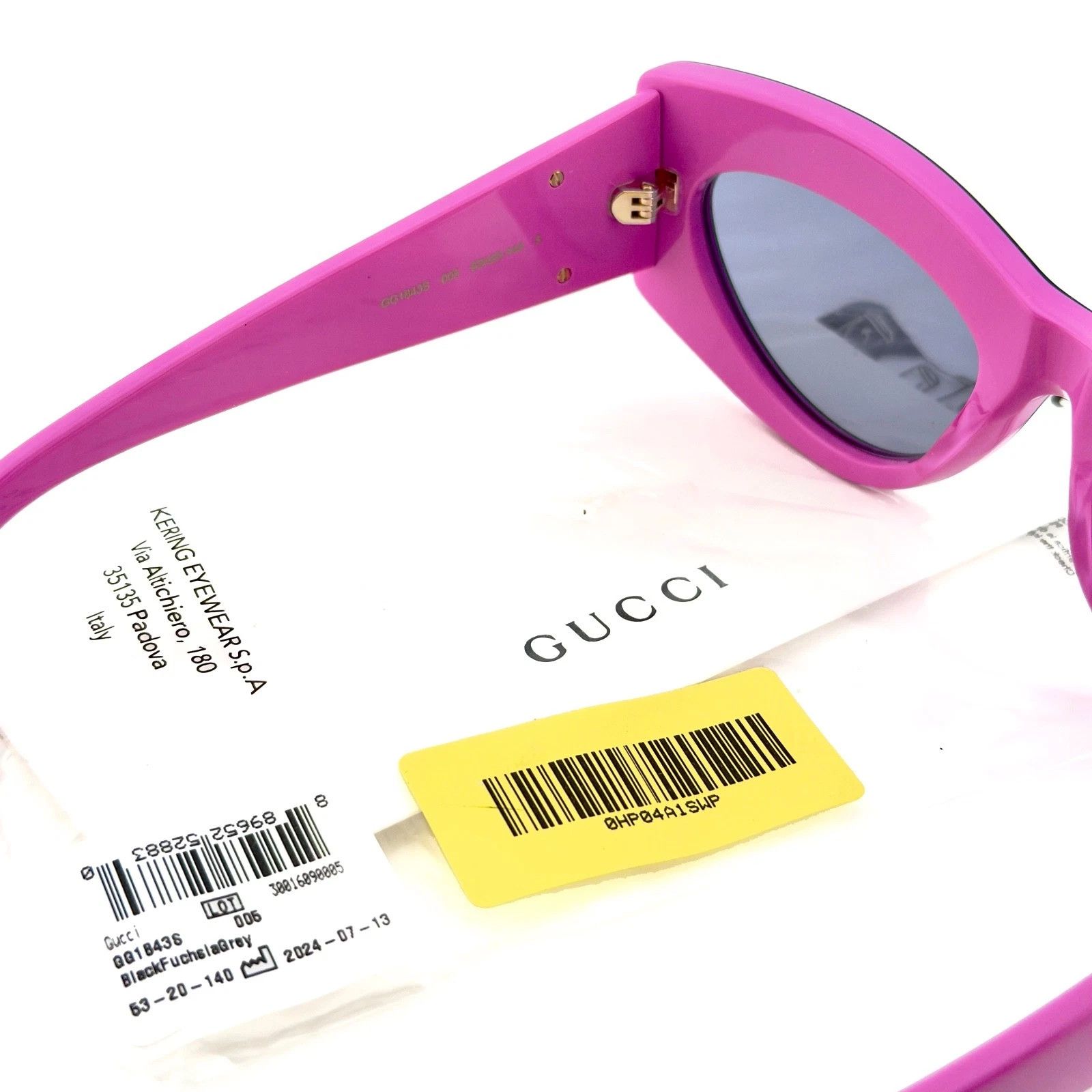 Gucci GUCCI Gg1843S 1843 Color Block Logo Geometric Sunglass 005 Size ONE SIZE - 6 Thumbnail