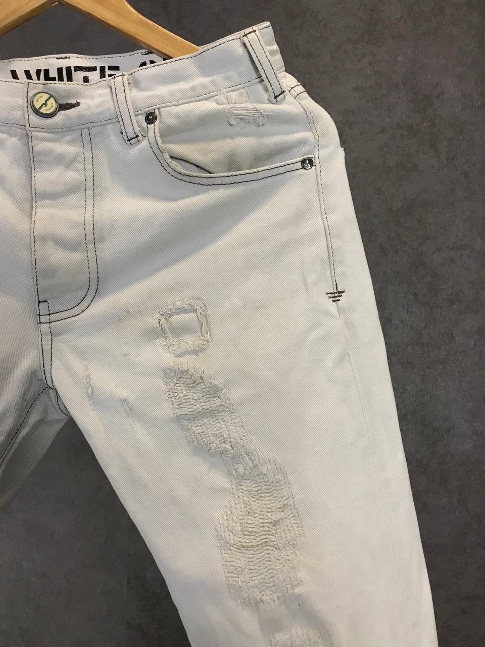 Armani × Designer × Vintage Armani Jeans designer vintage distressed denim jeans Size US 29 - 3 Thumbnail