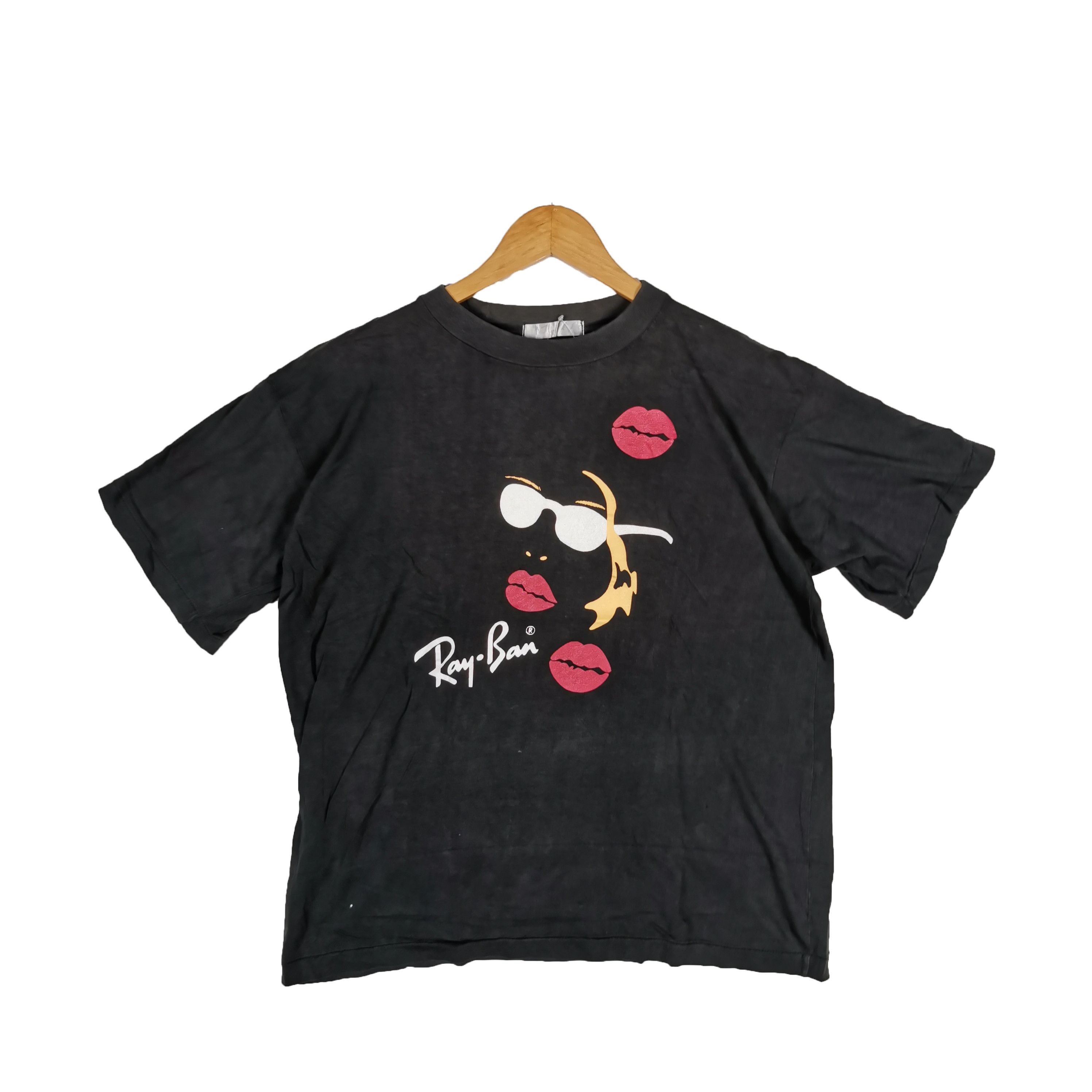 RayBan Vintage 90s Ray Ban T-Shirt Ray Ban Glasses Crewneck Tees Size US M / EU 48-50 / 2 - 1 Thumbnail
