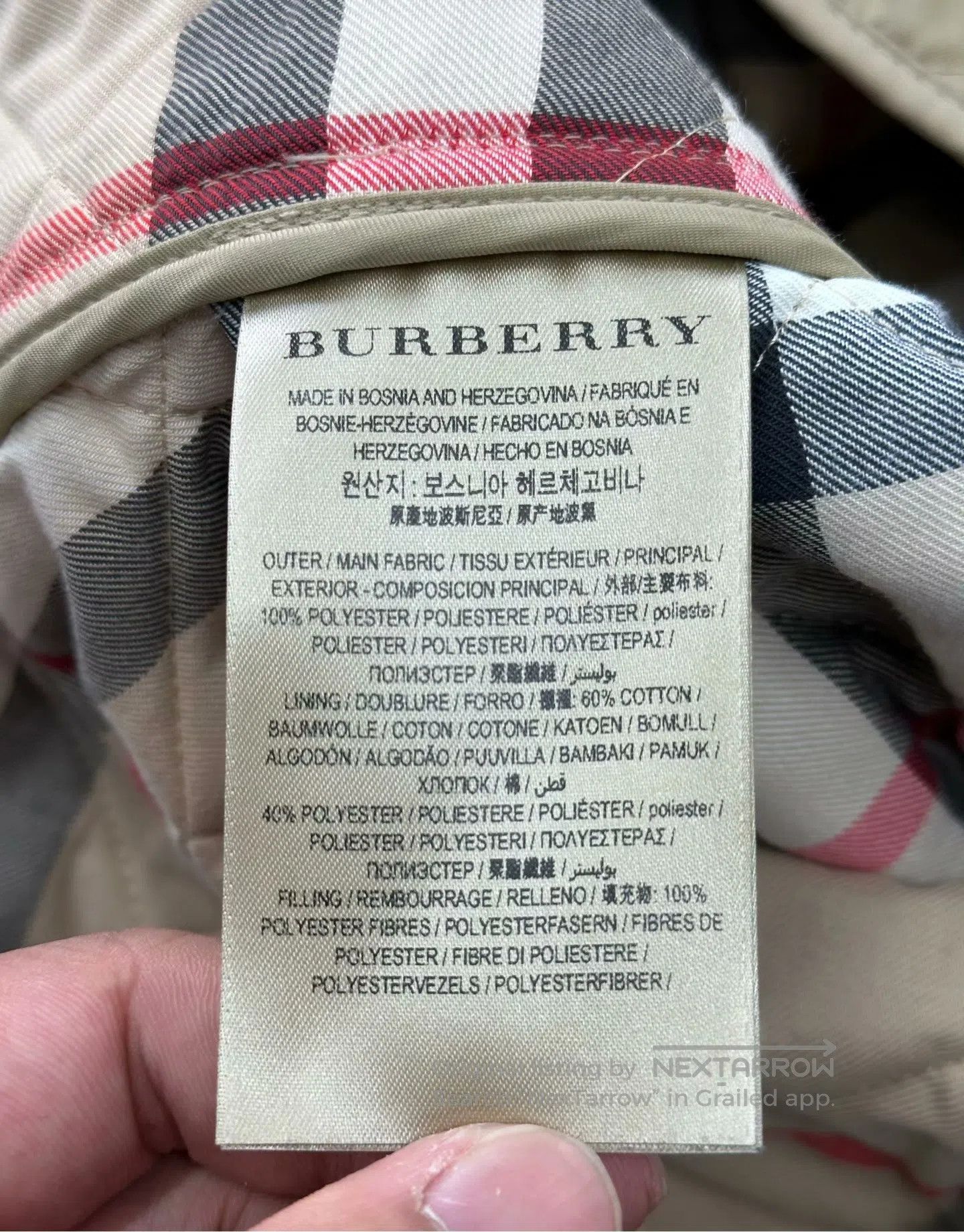 Burberry Burberry Khaki Plaid Single-breasted Cotton Coat Jacket| Size M / US 6-8 / IT 42-44 - 4 Thumbnail
