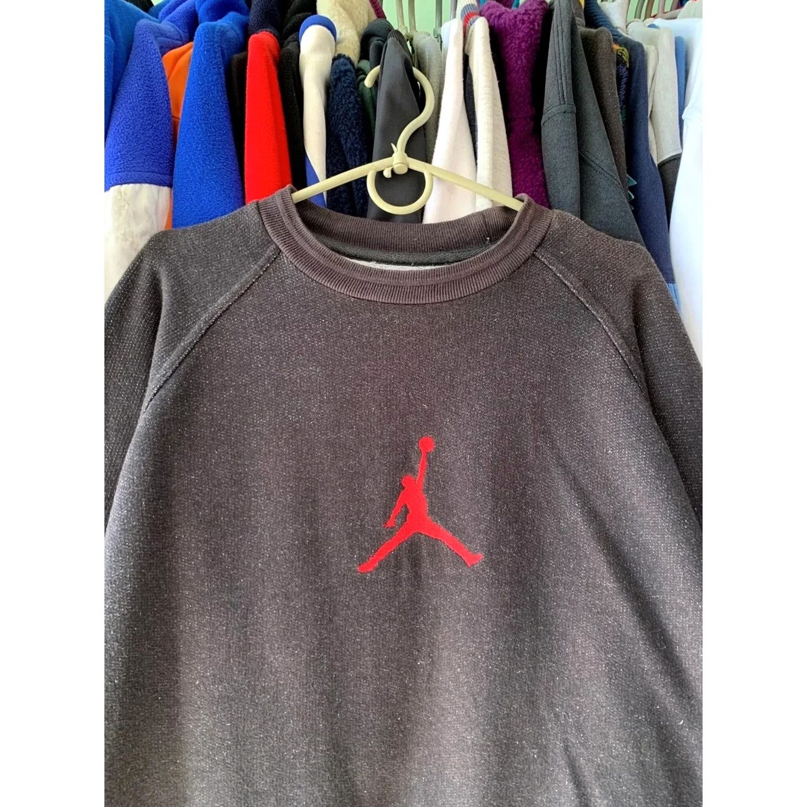 Jordan Brand VINTAGE NIKE AIR JORDAN JUMPMAN BLACK SWEATSHIRT MEN L Size US L / EU 52-54 / 3 - 3 Thumbnail