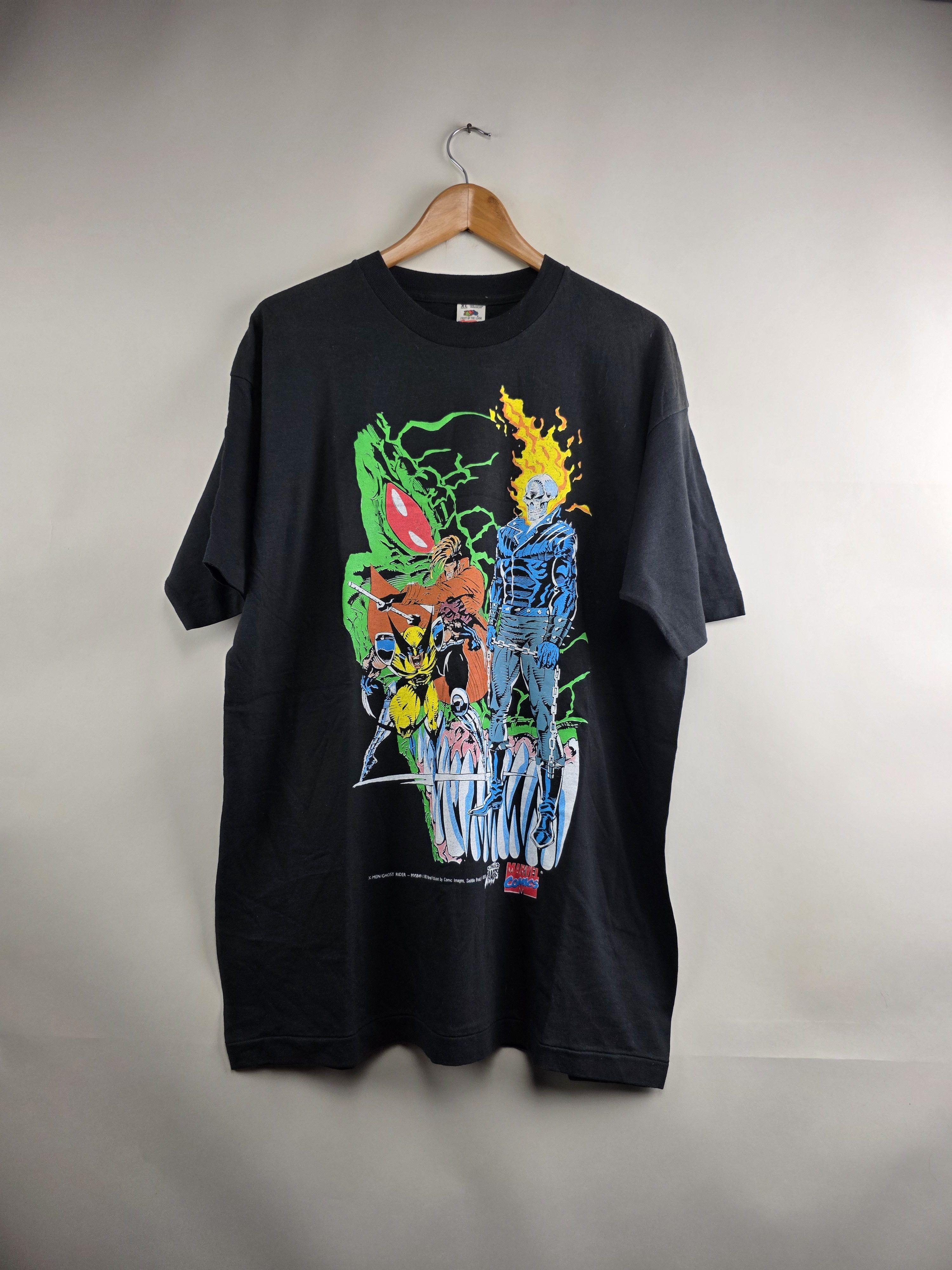 Marvel Comics × Vintage 1993 Marvel Comics X Men Ghost Rider Wolverine XL 23" 31" Size US XL / EU 56 / 4 - 1 Thumbnail