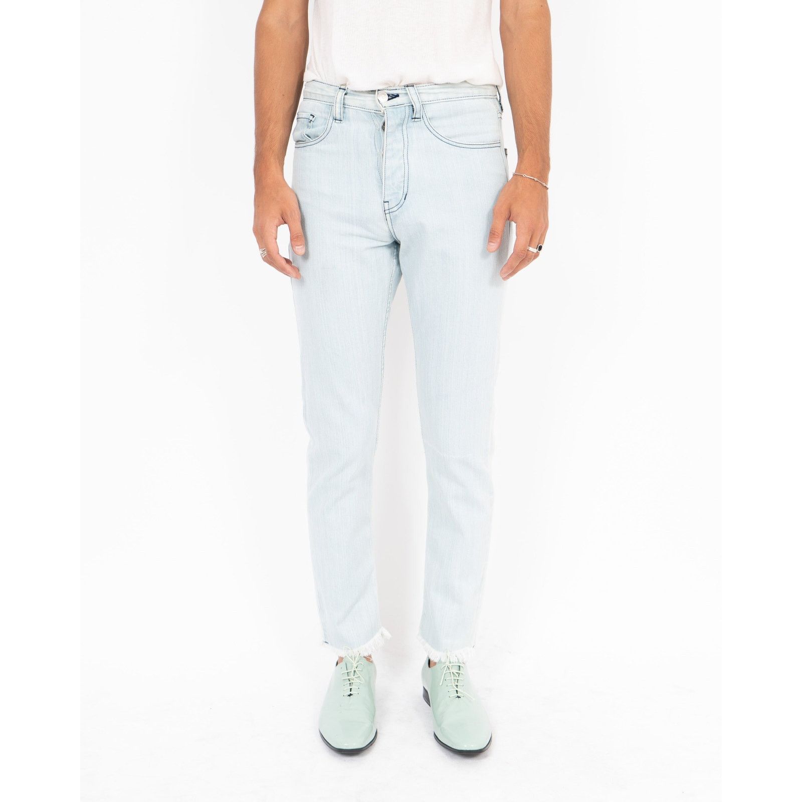 Enfants Riches Deprimes Embroidered Light Blue Denim Size US 30 / EU 46 - 3 Thumbnail
