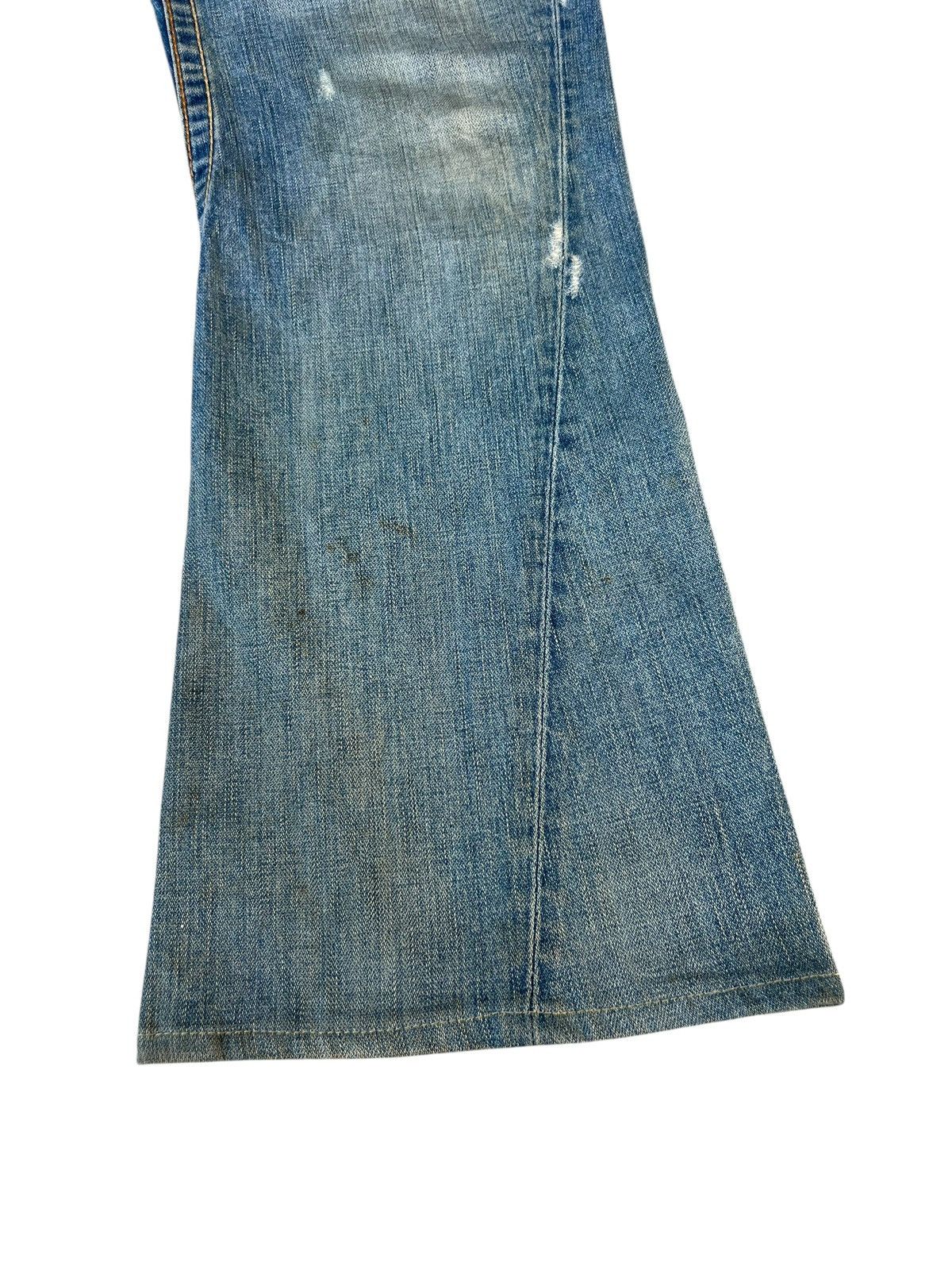 True Religion 2000s True Religion Joey Big T Dirty Mud Denim Flare Jeans Size US 33 - 13 Thumbnail