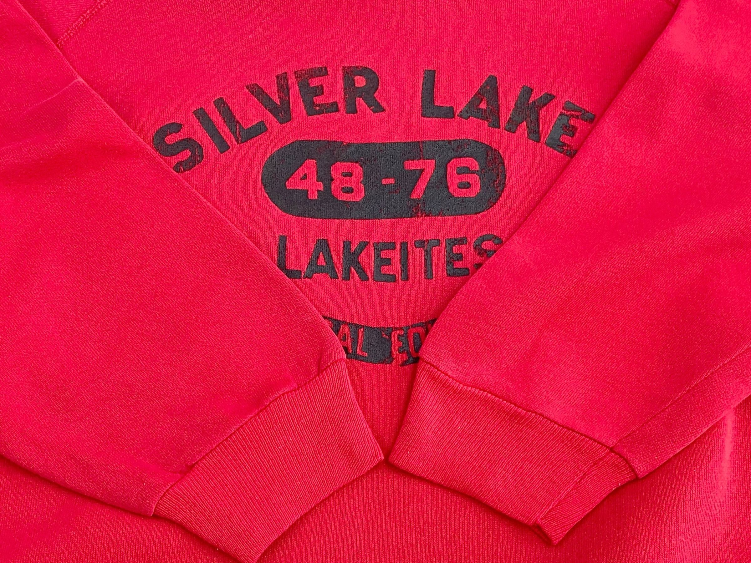 Hanes × Vintage Silver Lake Sweatshirt Vintage Red Lakeites Football Team Size US XL / EU 56 / 4 - 8 Thumbnail