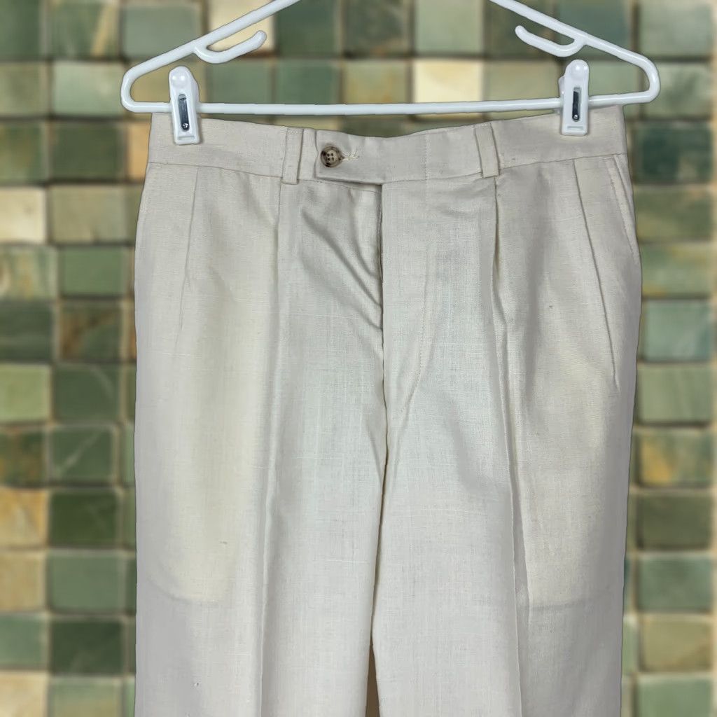 Vintage **VINTAGE JW CLASSICS LINEN BLEND TREVIRA BEIGE PANTS SIZE 29 1980S** User: **VINTAGE JW CLASSICS LINEN BLEND TREVIRA BEIGE PANTS SIZE 29** Size US 29 - 1 Thumbnail