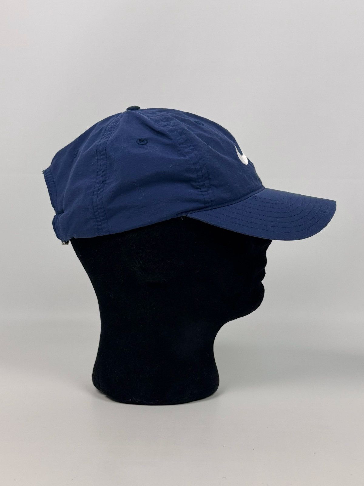 Nike 90’s Vintage Faded Nike Swoosh Nylon Strap Back Cap Size ONE SIZE - 2 Thumbnail