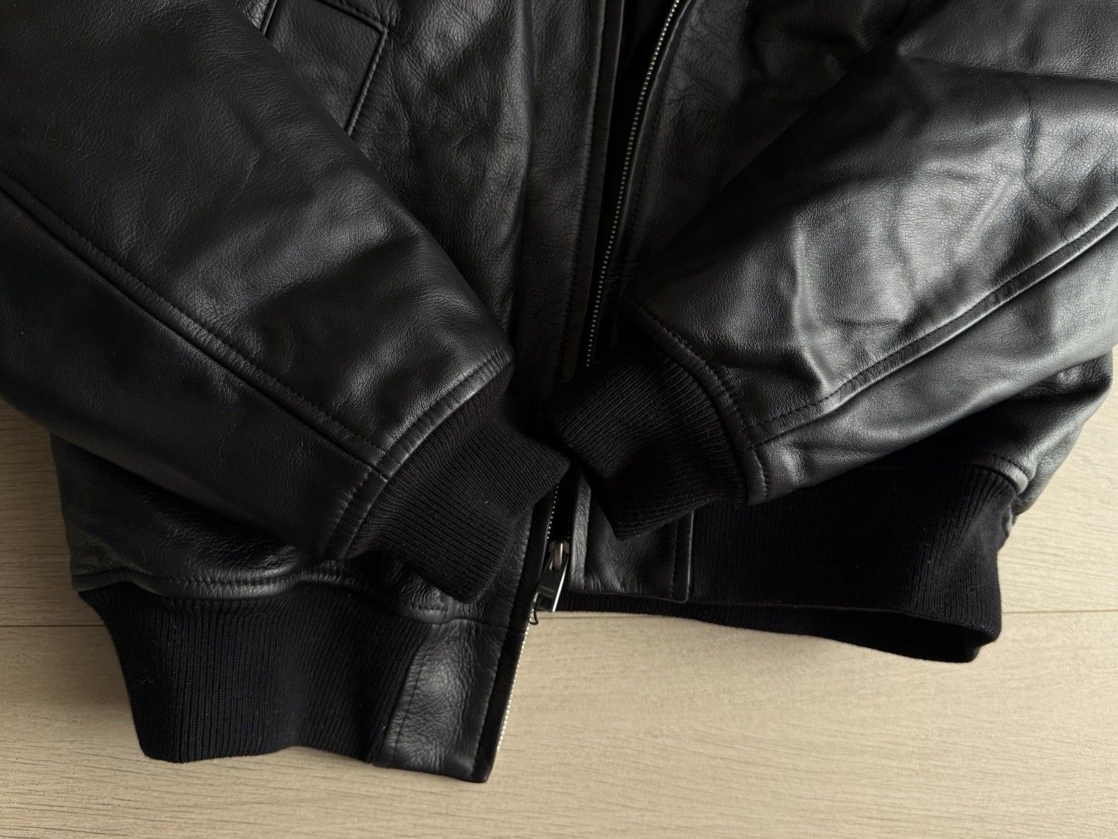 Sandro Sandro Heron Leather Bomber Aviator Flight Jacket Size US M / EU 48-50 / 2 - 17 Thumbnail