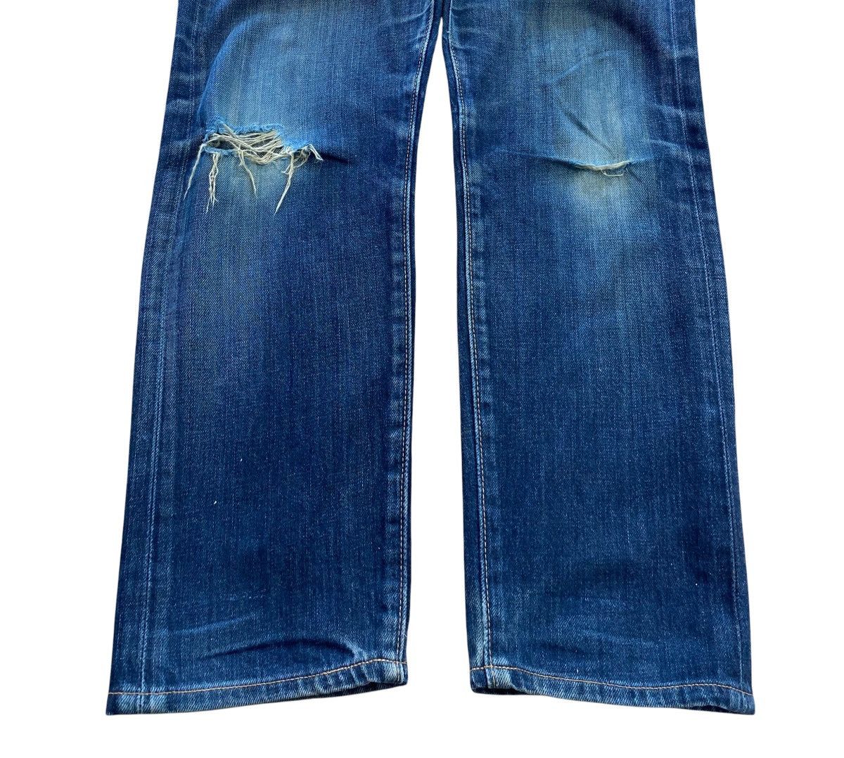 Levi's Levi’s Blue Wash Ripped Style Skinny Leg Jeans Size US 31 - 5 Thumbnail
