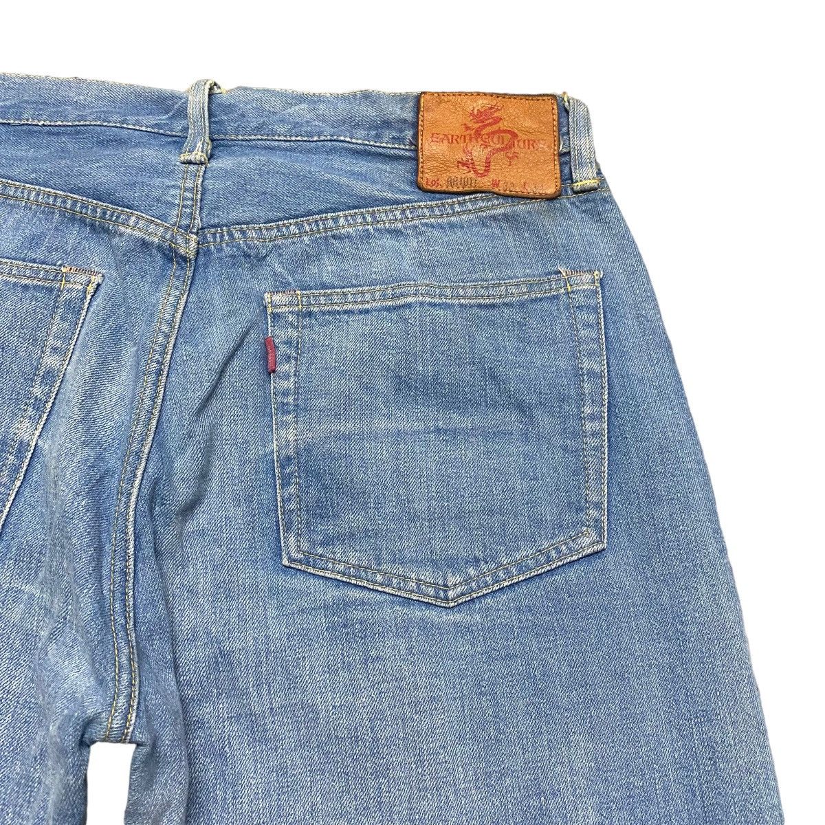 Iron Heart × Self Edge EARTH CULTURE Denim Selvedge Jeans Lot RR1011 Size US 32 / EU 48 - 11 Thumbnail