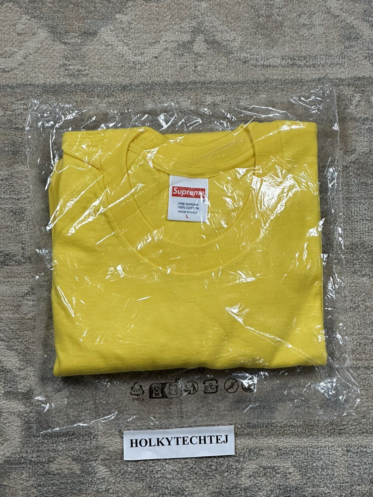 Supreme Supreme NYC Tee - Yellow - L - FW23 Size US L / EU 52-54 / 3 - 7 Thumbnail