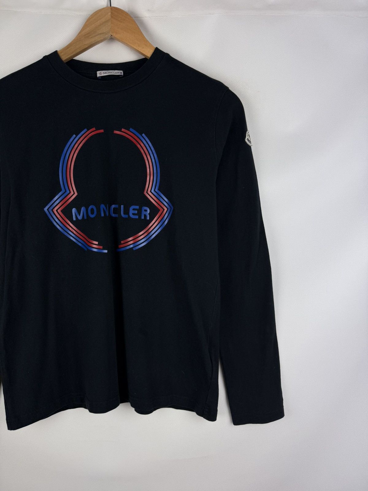 Moncler Moncler Kids Teens Big Logo Long Sleeve T Shirt Size 14A Size US XXS / EU 40 - 3 Thumbnail