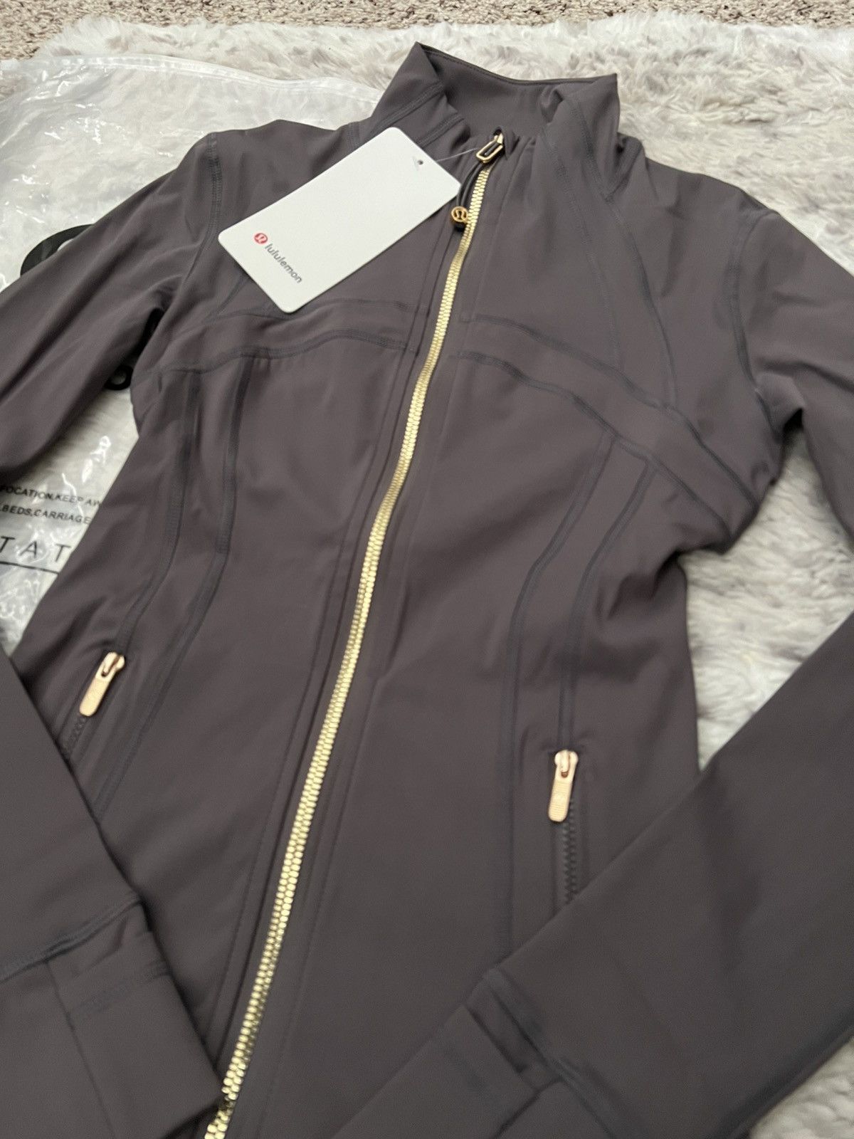 Lululemon Grey Define Jacket Nulu Size XS / US 0-2 / IT 36-38 - 3 Thumbnail
