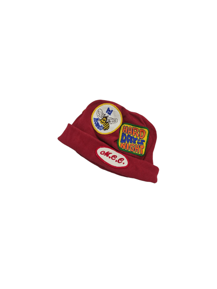 Japanese Brand MU-CHA-CHA DESIGN FULL PATCHES VINTAGE BEANIE Size ONE SIZE - 1 Thumbnail