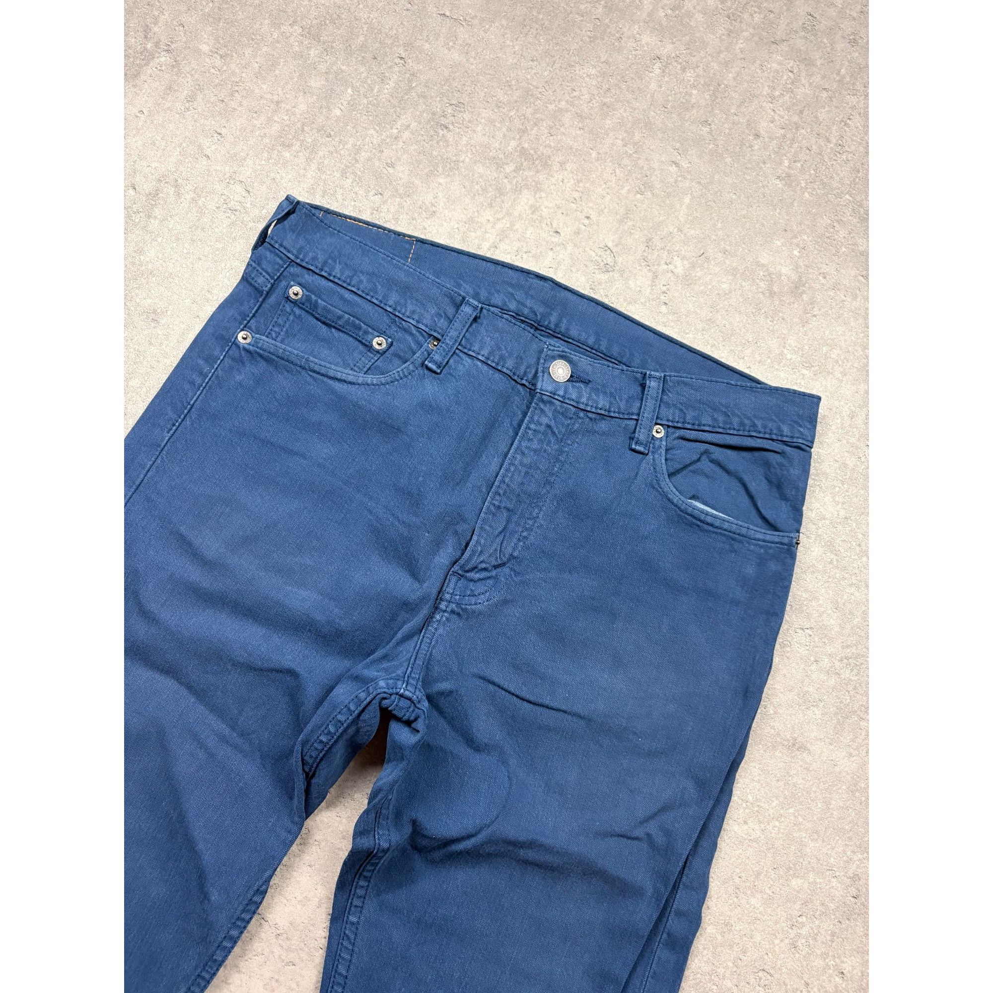 Levi's Levi's 513 Slim Straight Jeans - W33 L34 - Deep Petrol Blue Size US 33 - 5 Thumbnail