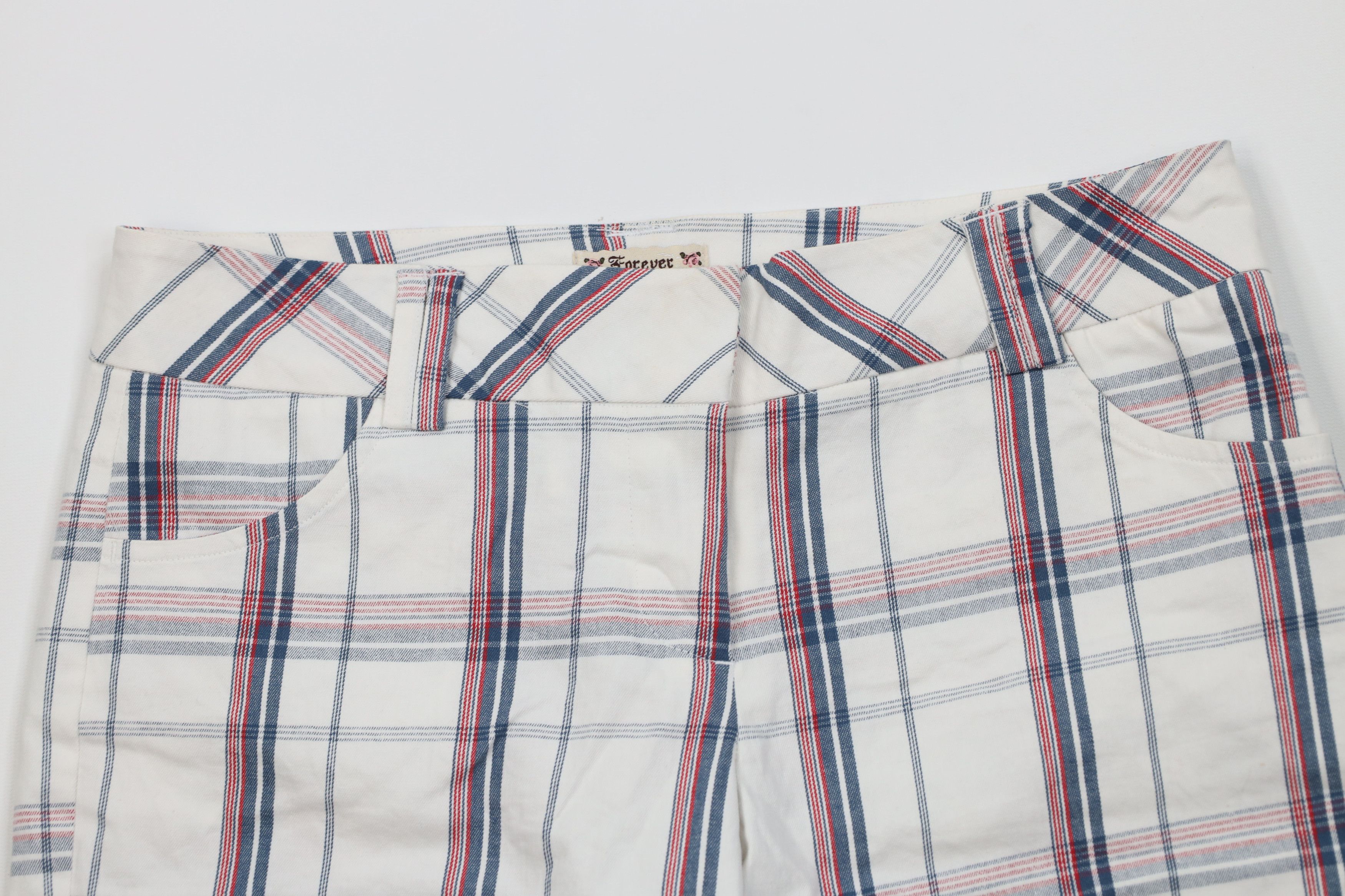 Forever 21 Vintage 90s Y2K Forever 21 Cuffed Bermuda Shorts Plaid Size 32" / US 10 / IT 46 - 2 Thumbnail