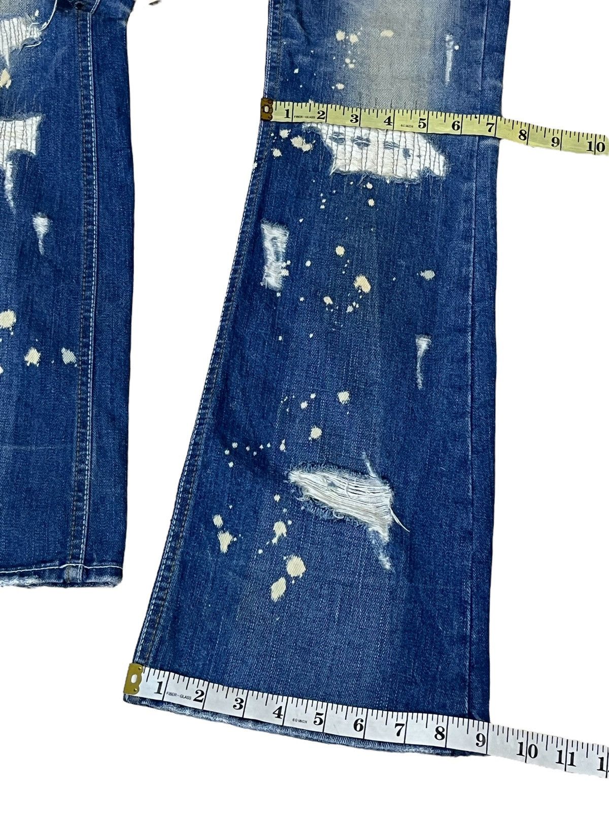 If Six Was Nine Vintage japanese jeans MIDAS 9 distressed flared punk jeans Size US 30 / EU 46 - 16 Thumbnail