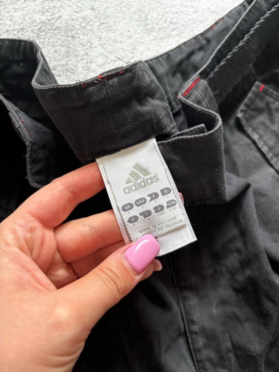 Adidas Milan faded vintage distressed cargo shorts