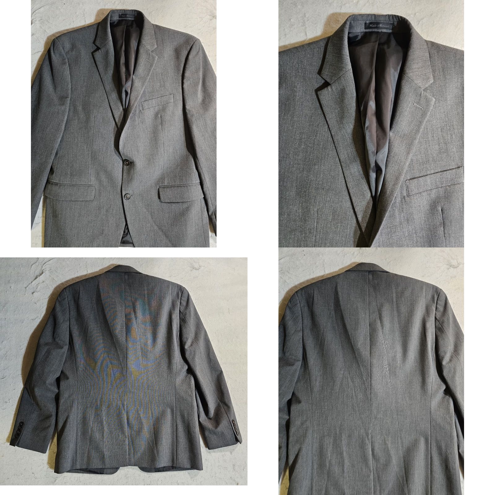 Chaps VINTAGE CHAPS By RALPH LAUREN Signature 2 Pc Solid Grey Suit Mens Sz 42 Reg 36x30 Pants Size 42R - 10 Thumbnail