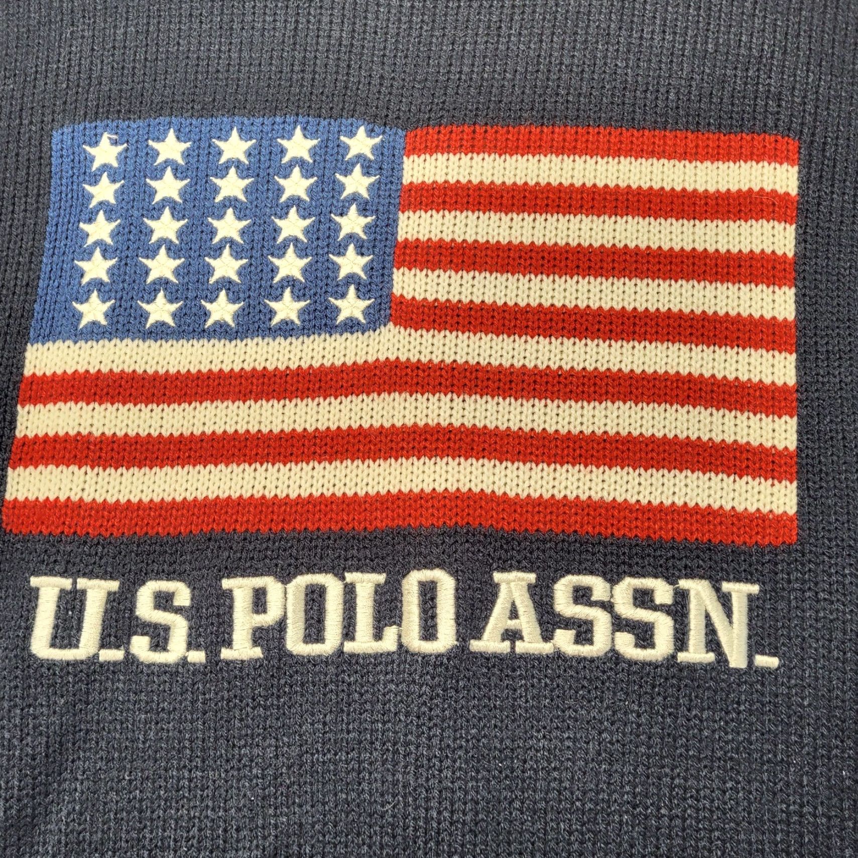 Vintage US Polo Assn Sweater Mens L Navy Blue American Flag EUC Patriotic Holidays Y2k Size US L / EU 52-54 / 3 - 3 Thumbnail