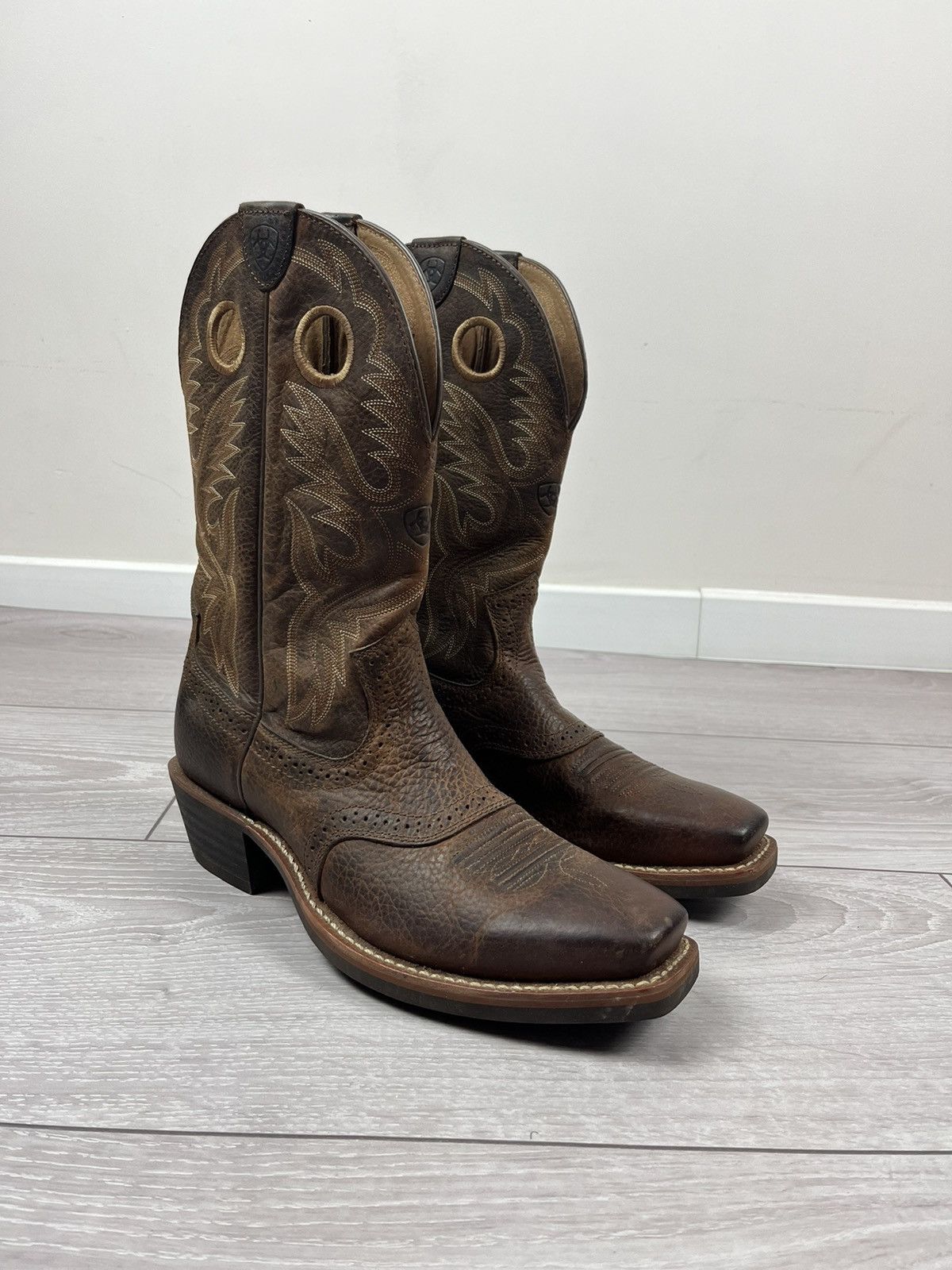 Ariat Ariat American Western Cowboy Brown Leather Boots Size US 10 / EU 43 - 2 Thumbnail