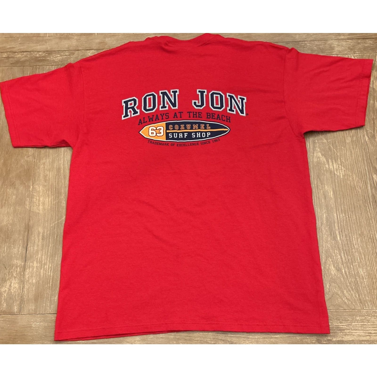 Ron Jon Surf Shop VINTAGE Ron Jon Surf Shop Shirt Mens XL Red Cozumel Logo Short Sleeve Crew Neck Beach Size US XL / EU 56 / 4 - 4 Thumbnail