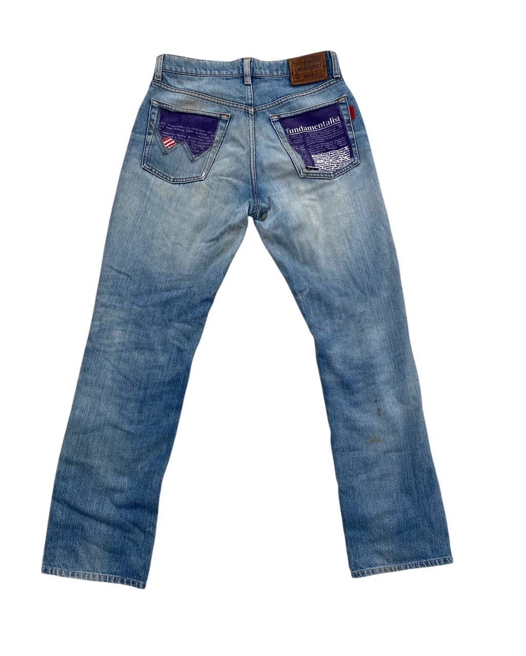 Wrangler Destroyed Wrangler USA Distress Patchwork Jeans Denim Size US 31 - 2 Thumbnail
