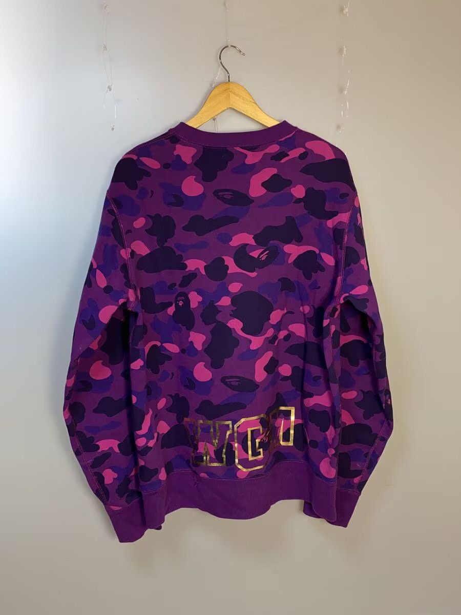 Bape A Bathing Ape Monogram Cotton Sweatshirt Purple Size US XL / EU 56 / 4 - 2 Thumbnail