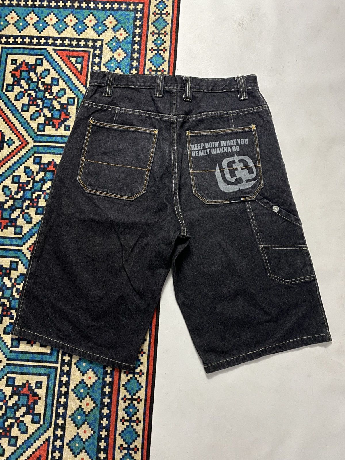Japanese Brand Jeans Short Freaky x Stretwear Size US 32 / EU 48 - 2 Thumbnail