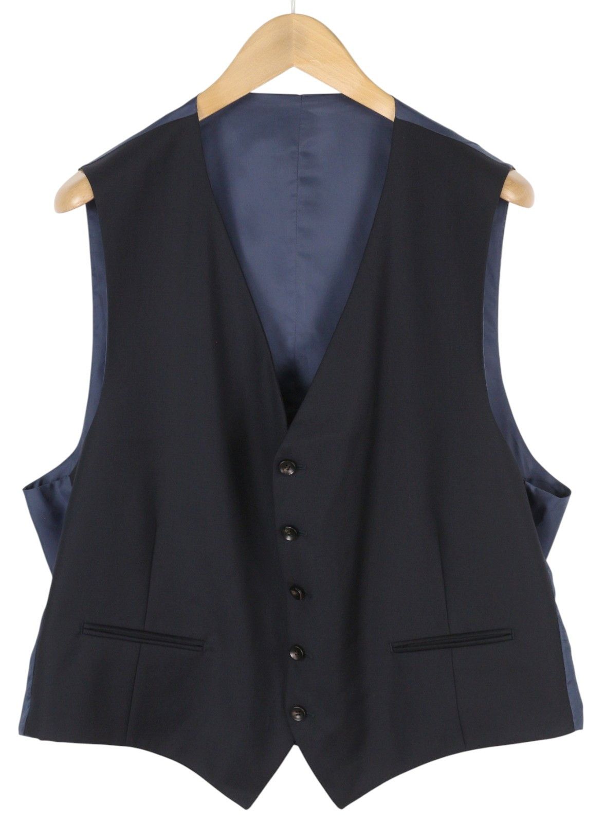 Suitsupply LA SPALLA UK50S Blue Wool 3 Piece Suit 86360 Size 50S - 8 Thumbnail