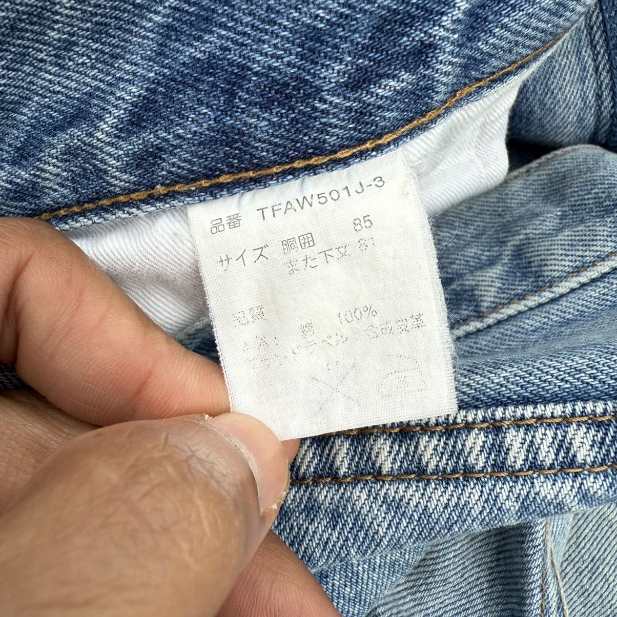 Japanese Brand W33 VINTAGE ORIGINAL DENIM STRAIGHT FADED JEAN PANTS Size US 33 - 12 Thumbnail