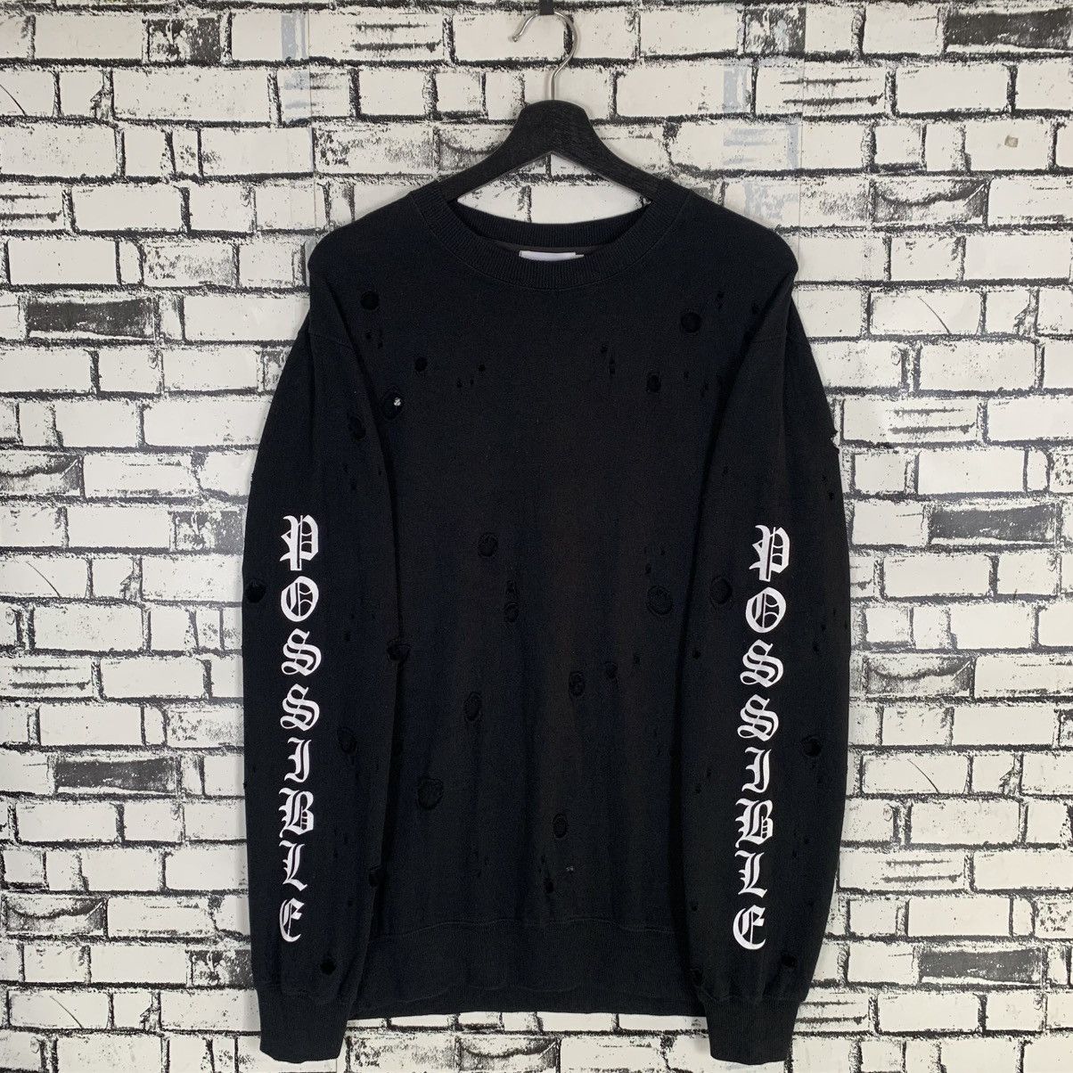 Designer × Japanese Brand Vintage Ragout Distressed Sweatshirt Size M / US 6-8 / IT 42-44 - 7 Thumbnail