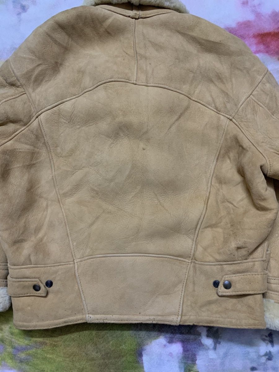 Genuine Leather Vintage US SHEEPSKIN Shearling Cropped Jacket Size US L / EU 52-54 / 3 - 9 Thumbnail