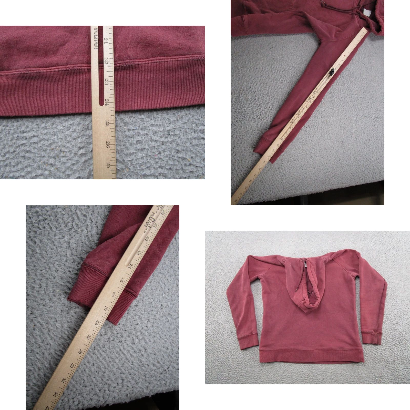 Carhartt VINTAGE Carhartt Hoodie Women XS Burgundy Red Sweatshirt WK184 Read Size XS / US 0-2 / IT 36-38 - 8 Thumbnail