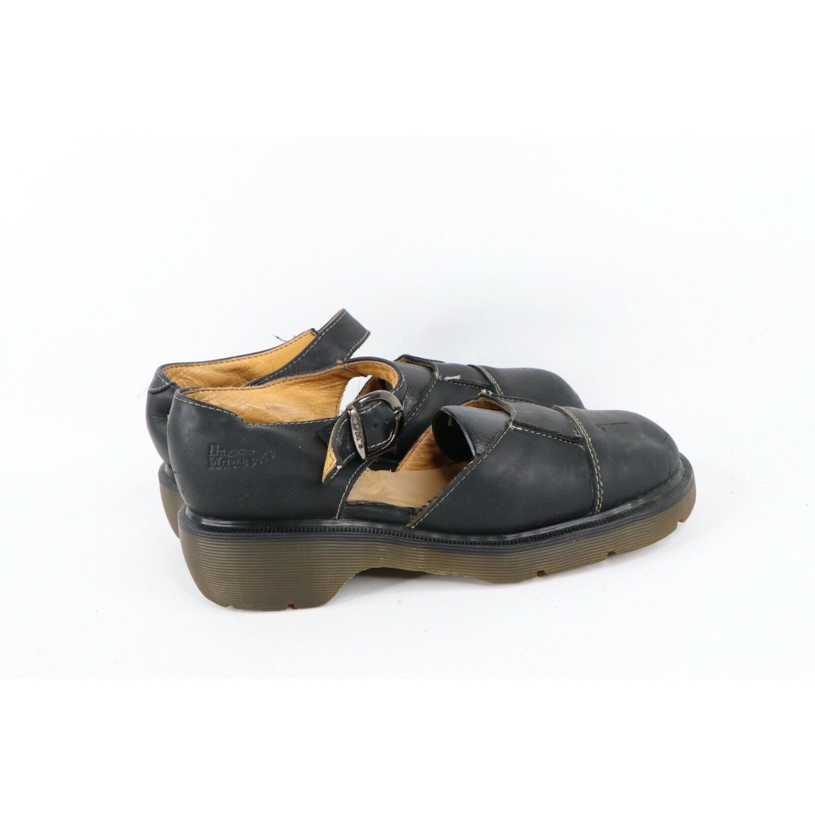 Dr. Martens Vintage 90s Dr Martens EDM Chunky Platform Leather Sandals Size US 8 / IT 38 - 3 Thumbnail