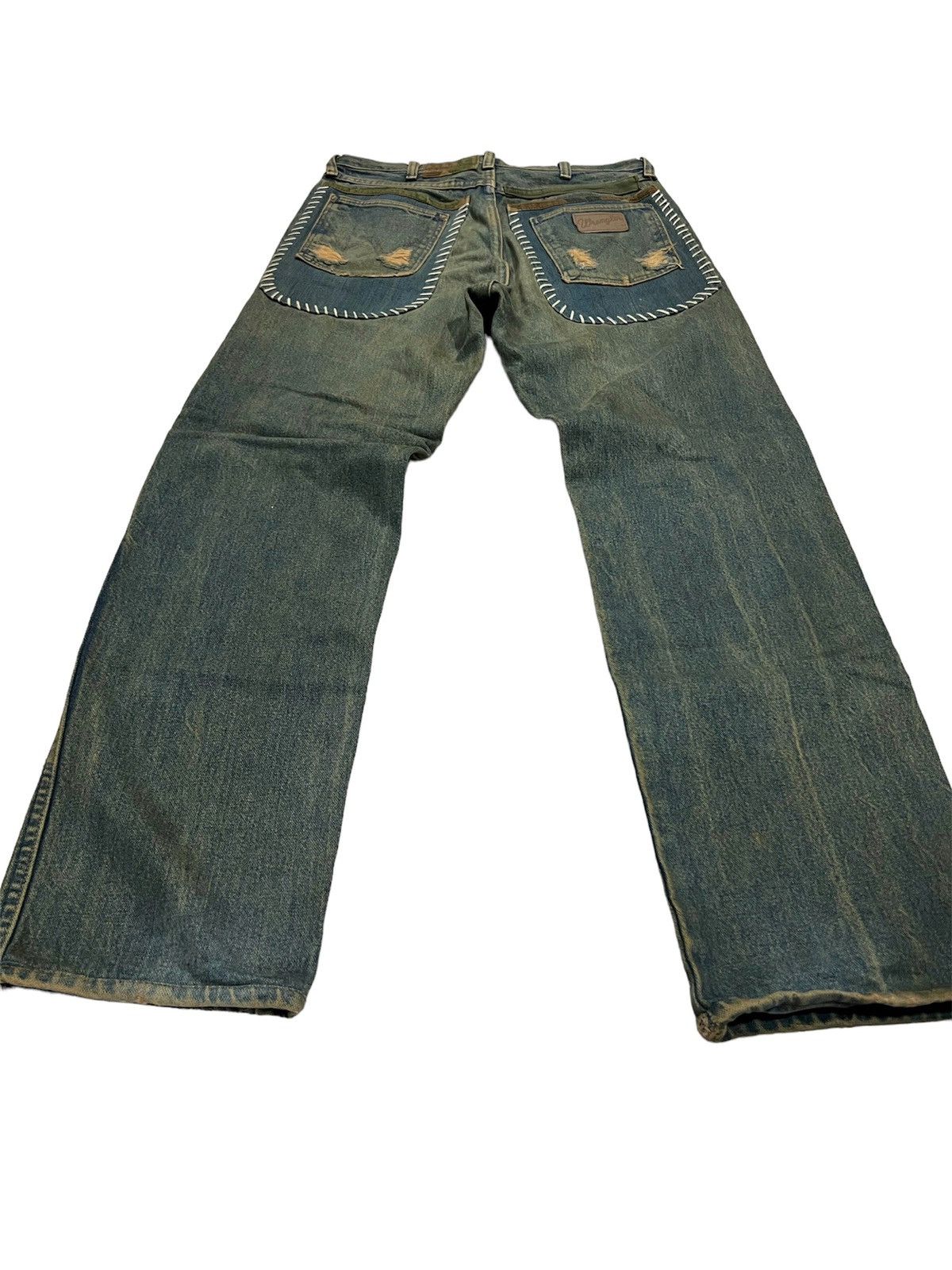 Wrangler Wrangler Distressed Rusty Jeans W30 Size US 30 / EU 46 - 2 Thumbnail