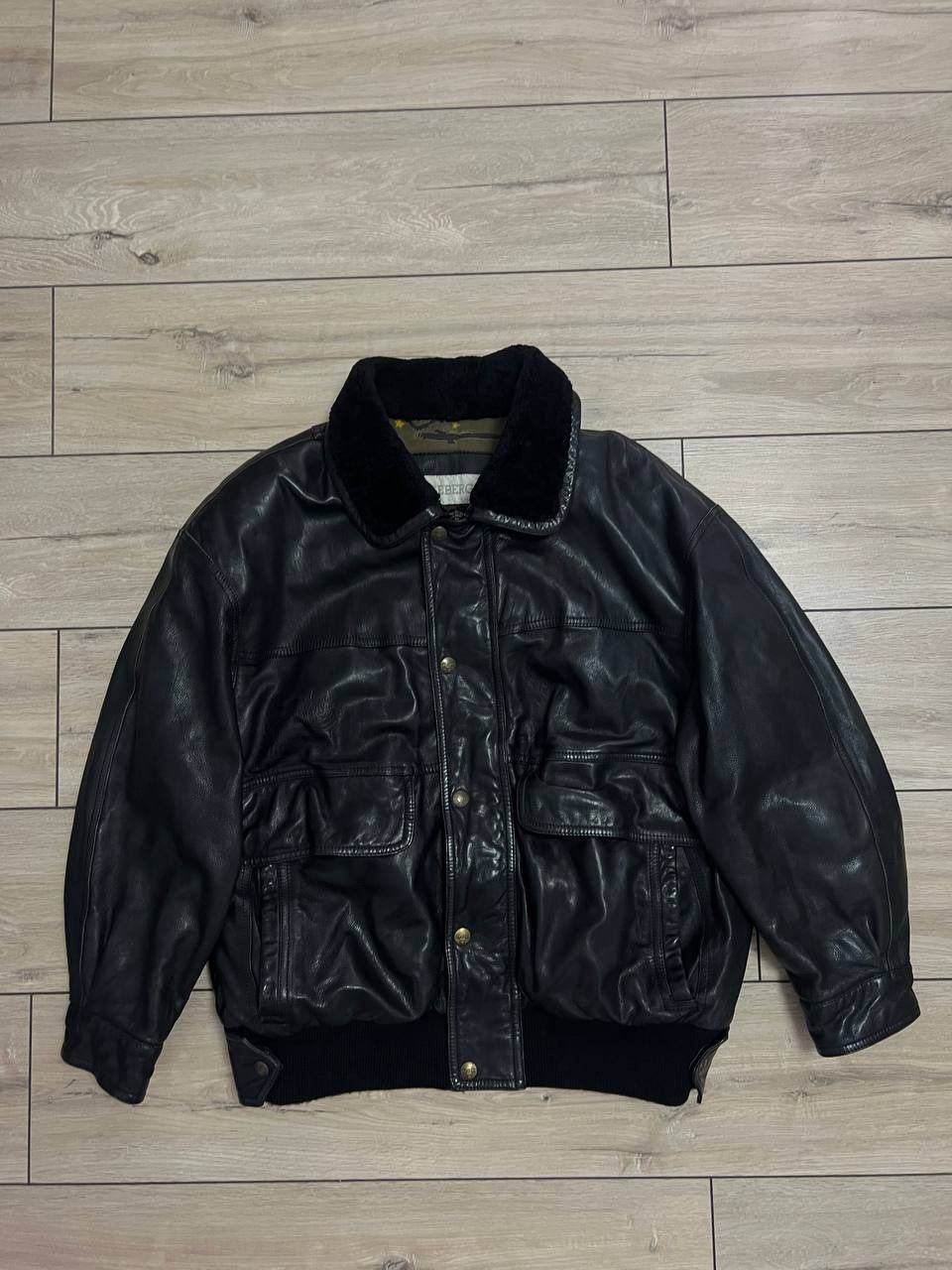 Iceberg Iceberg Vintage Leather Bomber Jacket Insulated Motorcycle Size US M / EU 48-50 / 2 - 1 Thumbnail