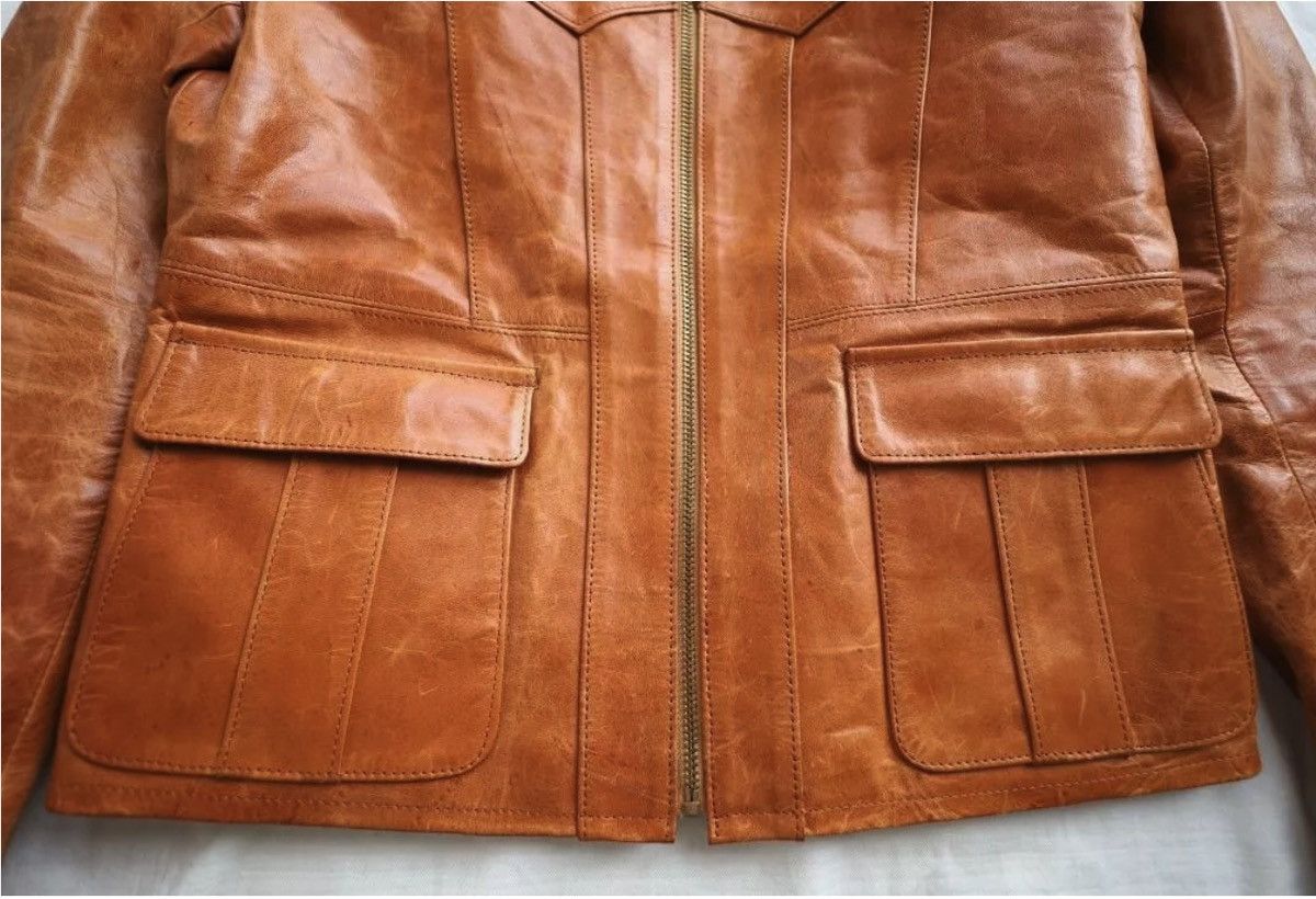 Y'2 Leather 70s-style East West leather jacket from Y'2 Leather Size US M / EU 48-50 / 2 - 4 Thumbnail