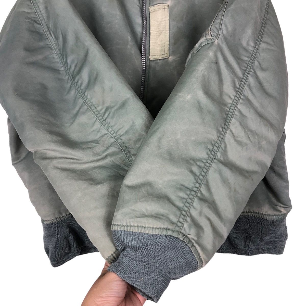 Vintage 🔥Vintage MA-1 Bomber Jacket Houstan Fly Air Forces USA Size US XL / EU 56 / 4 - 14 Thumbnail