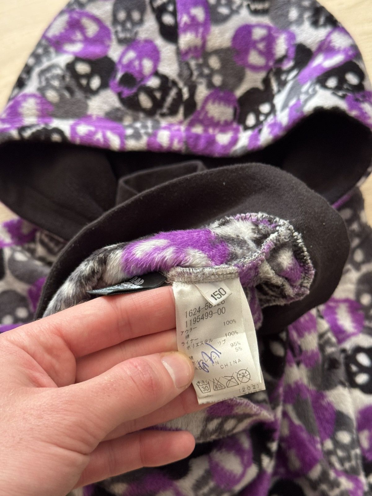 Vintage Vintage y2k Skull Japanese Women’s Fleece Full Zip Hoodie Size S / US 4 / IT 40 - 4 Thumbnail