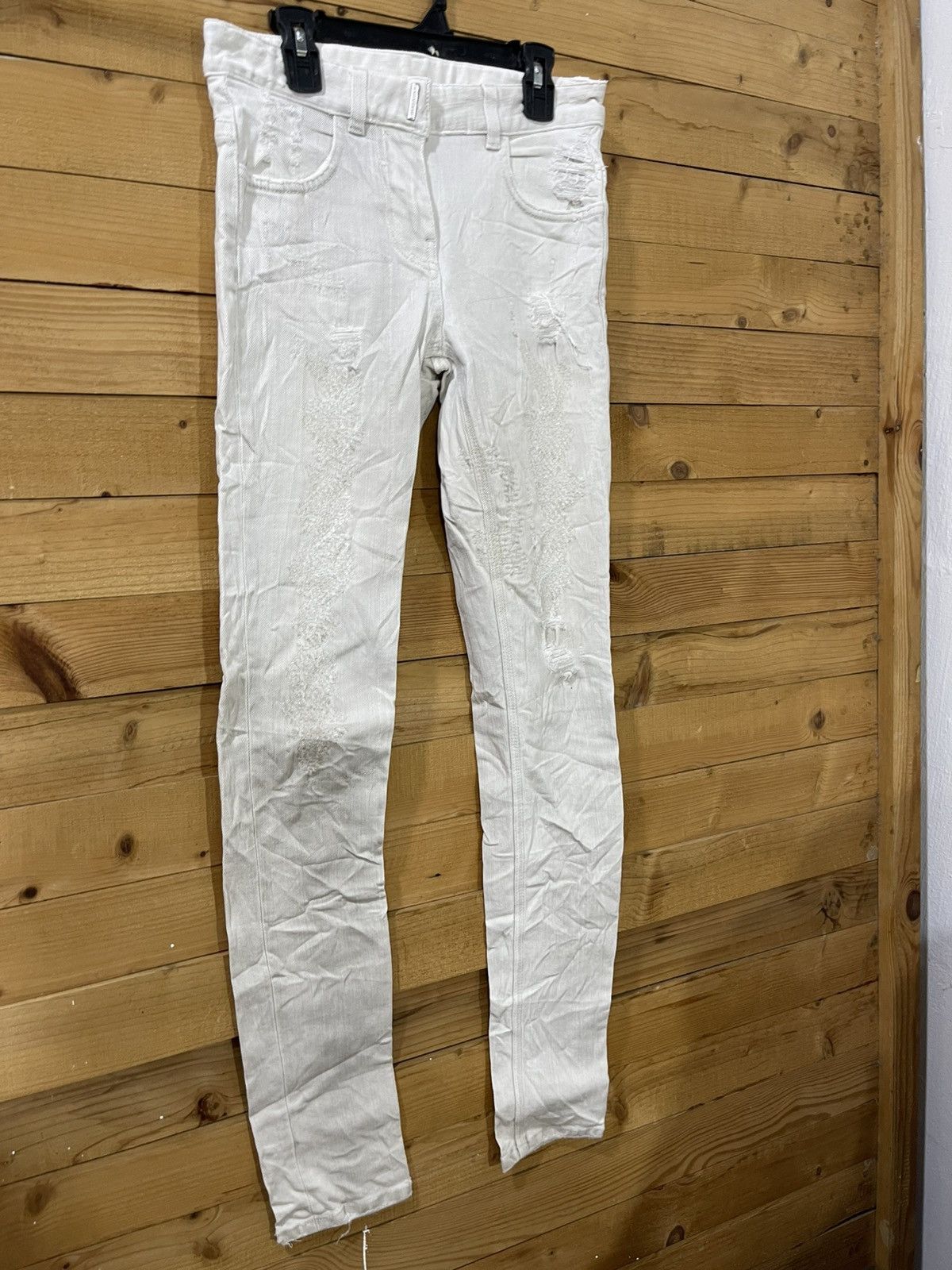 Givenchy Vintage givenchy design distressed skinny jeans Size 27" / US 4 / IT 40 - 2 Thumbnail